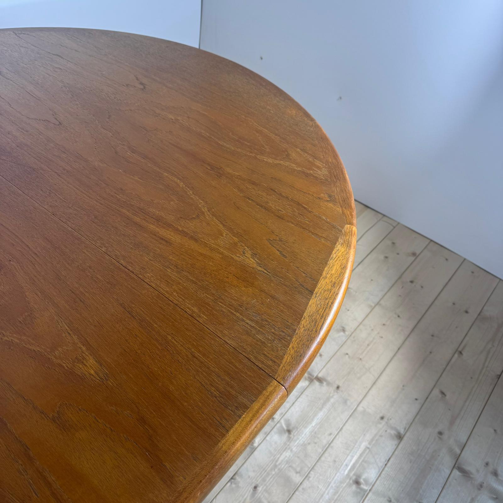 Placage Table de salle à manger vintage, Danemark 1960 en vente