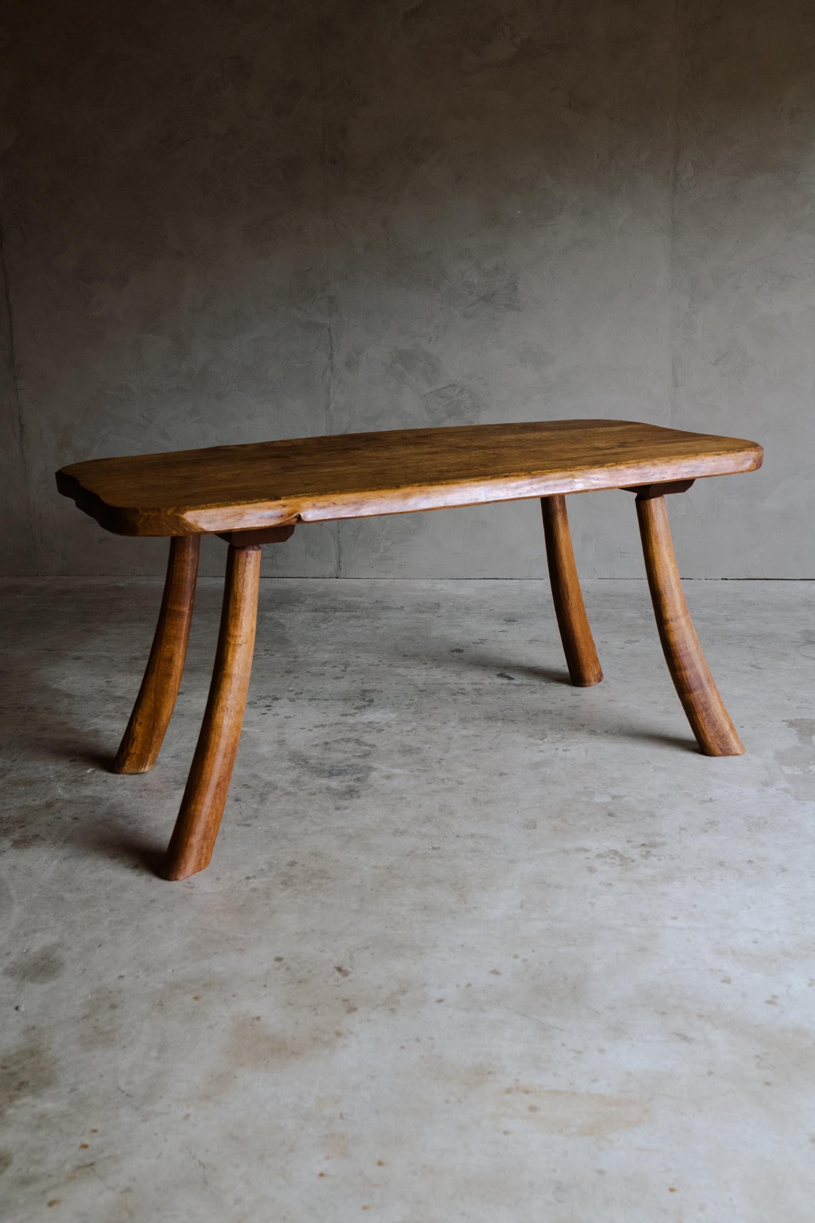 Oak Vintage Dining Table From France, Circa 1960