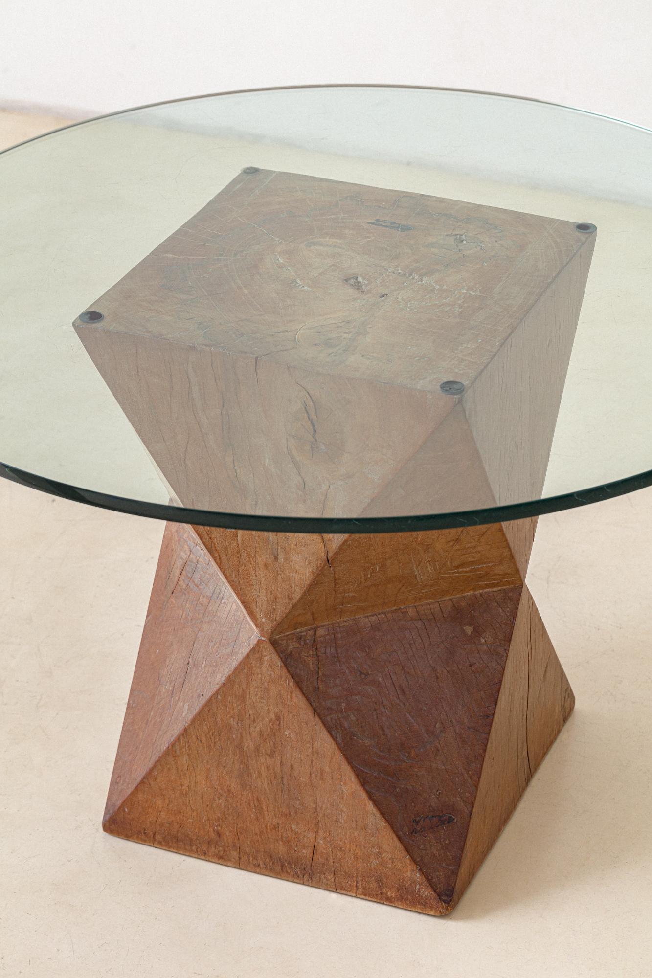 Vintage-Esstisch aus der Serie Protest Furniture, José Zanine Caldas, 1970er Jahre (Moderne der Mitte des Jahrhunderts) im Angebot
