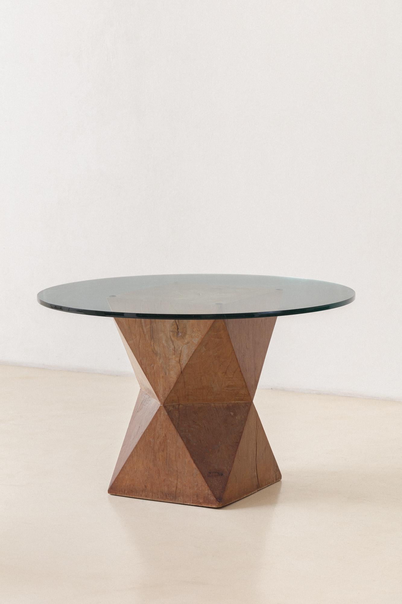 Vintage-Esstisch aus der Serie Protest Furniture, José Zanine Caldas, 1970er Jahre (Brasilianisch) im Angebot