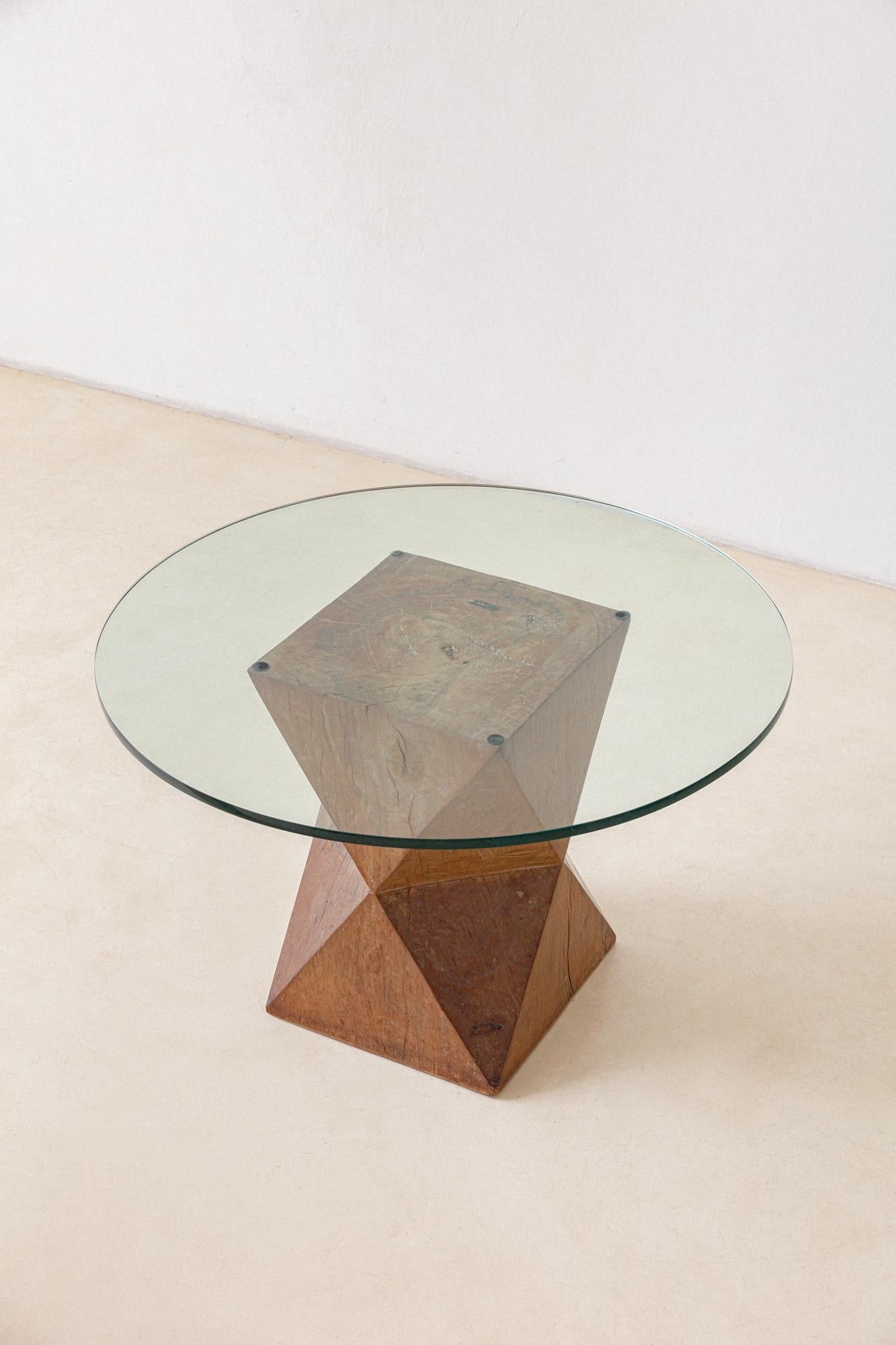Vintage-Esstisch aus der Serie Protest Furniture, José Zanine Caldas, 1970er Jahre (Ende des 20. Jahrhunderts) im Angebot