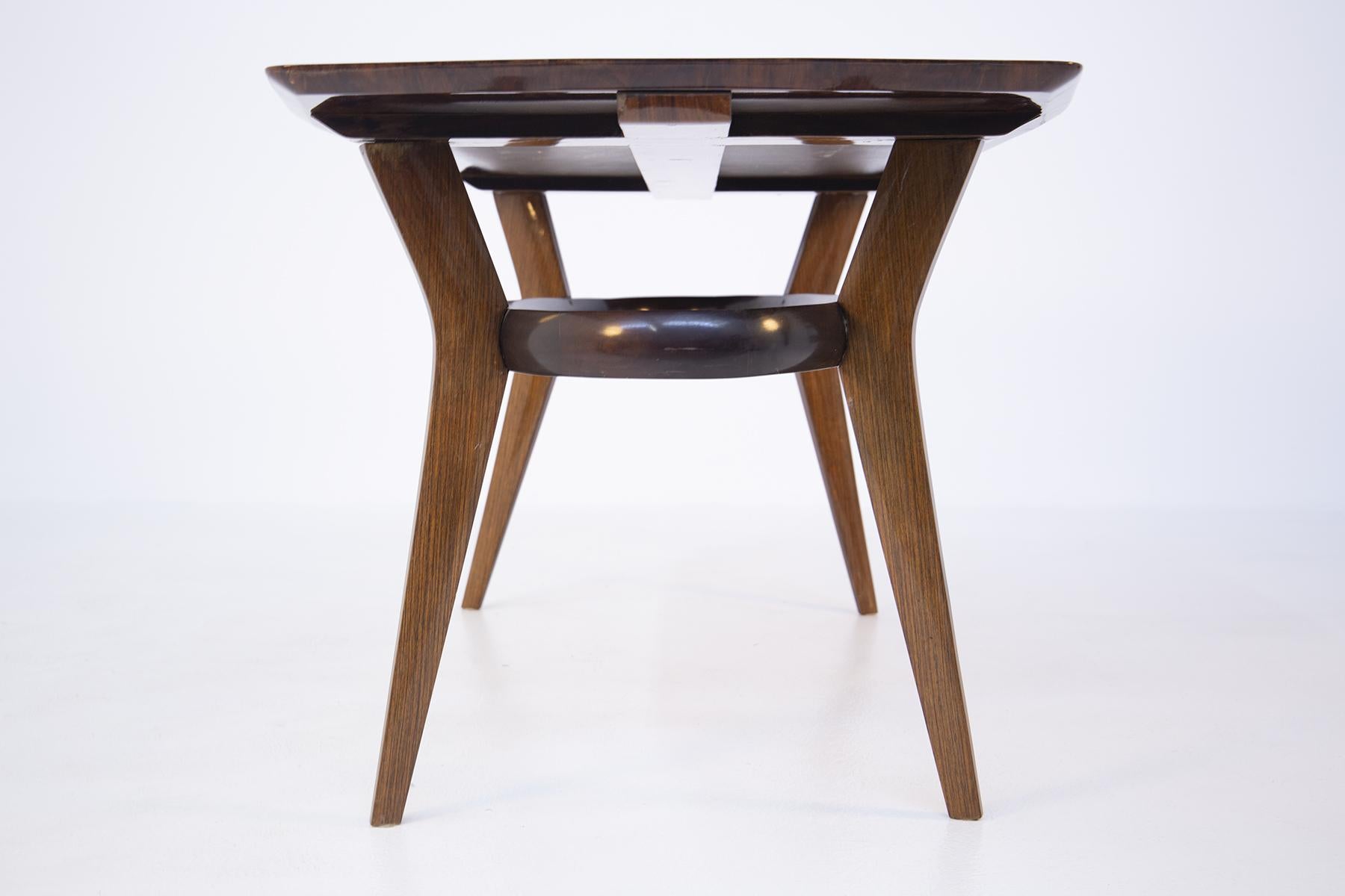 Vintage Dining Table in Fine Italian Wood, 1950s 6