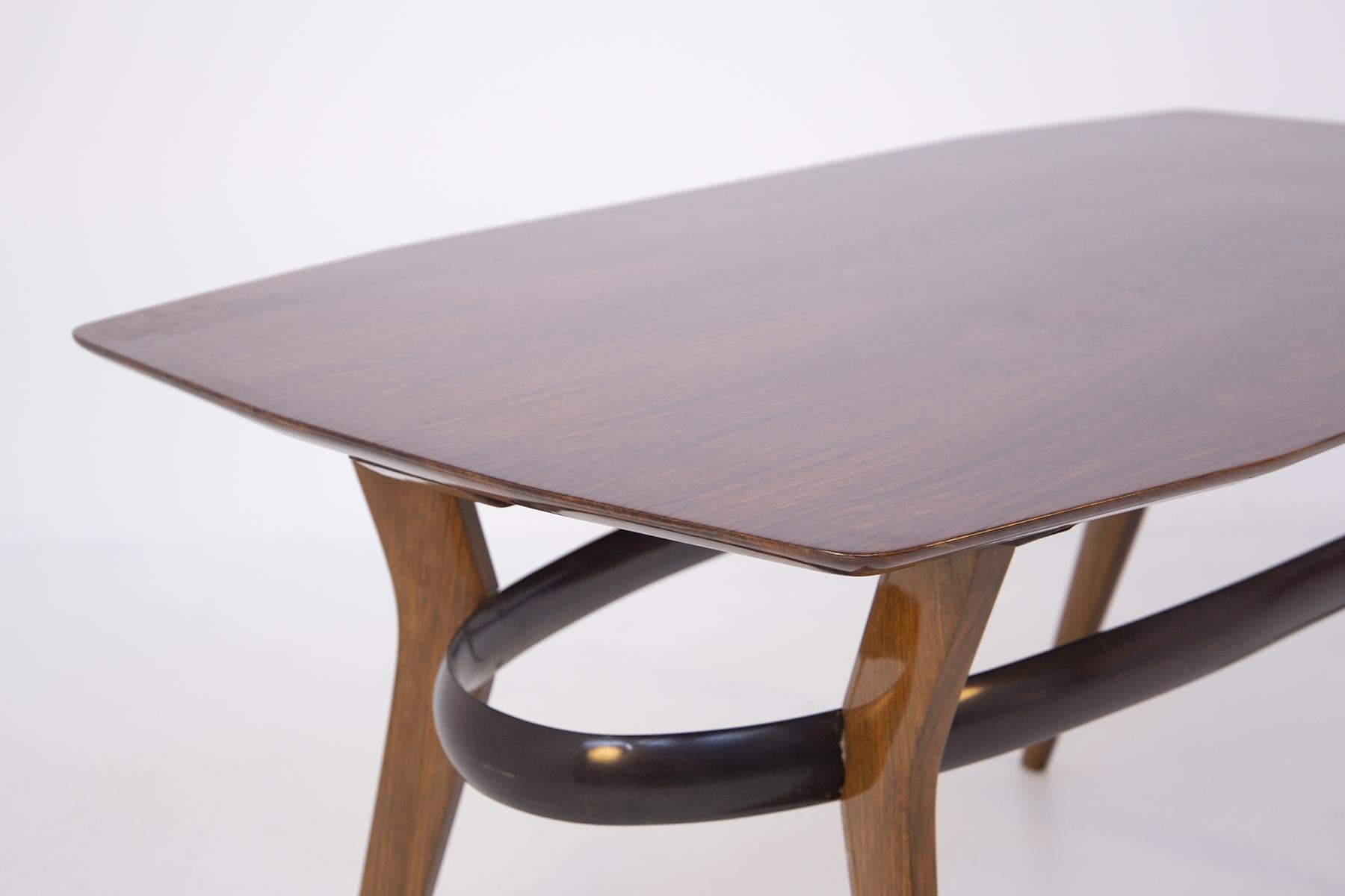 Vintage Dining Table in Fine Italian Wood, 1950s 7