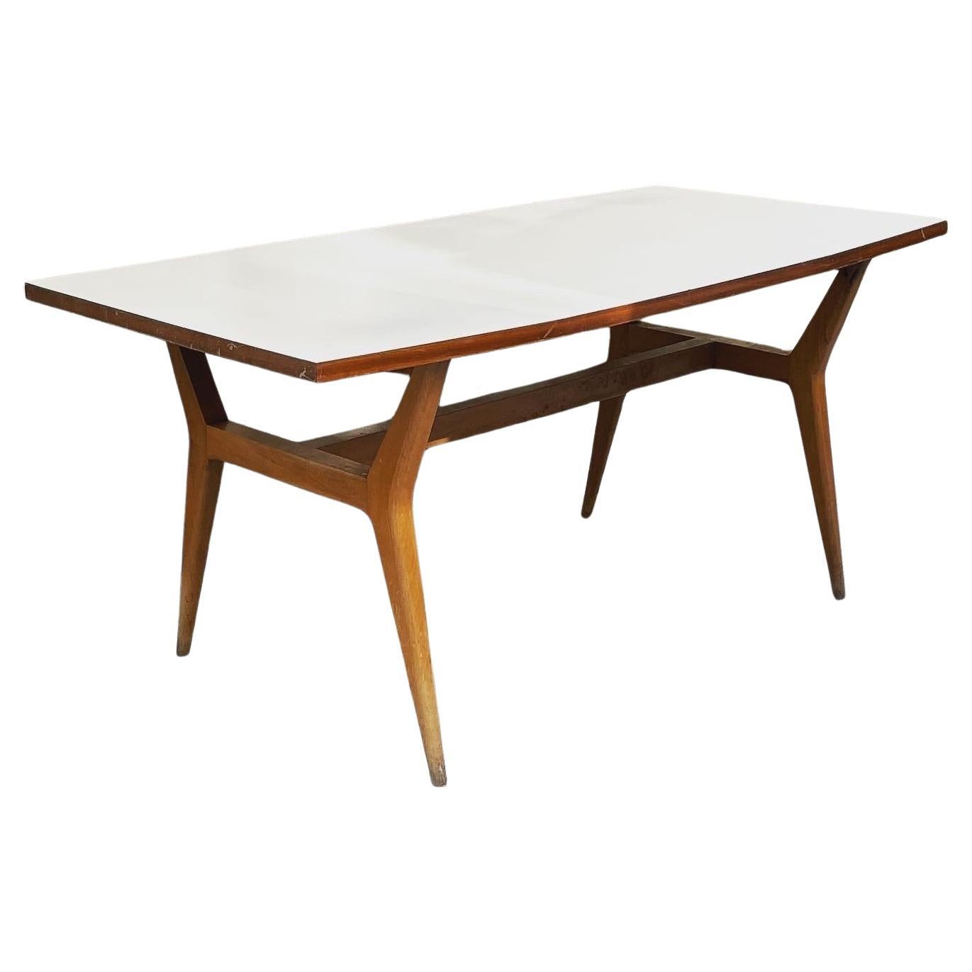 Vintage Dining Table in Italian Wood, 1950s For Sale