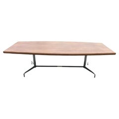 Vintage Dining Table in Rosewood and Aluminum by Giancarlo Piretti, 1970
