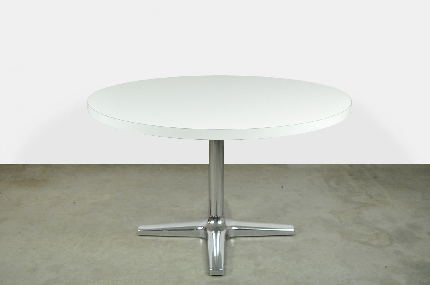 Metal Vintage dining table set, by Asko and Ilmari Lappalainen and Pastoe, 1960s-1970s For Sale