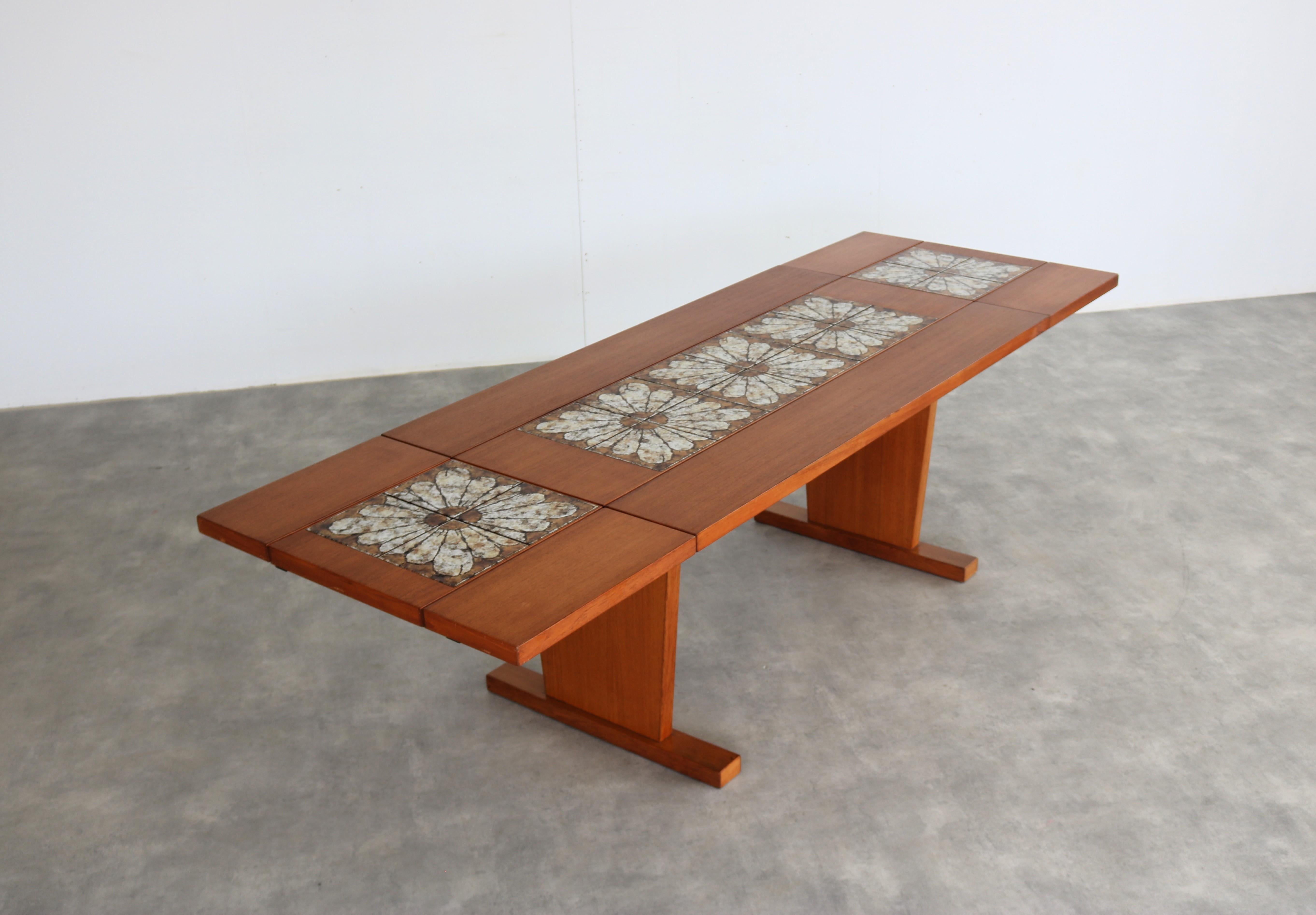 Vintage dining table  table  1960s  extendable For Sale 6