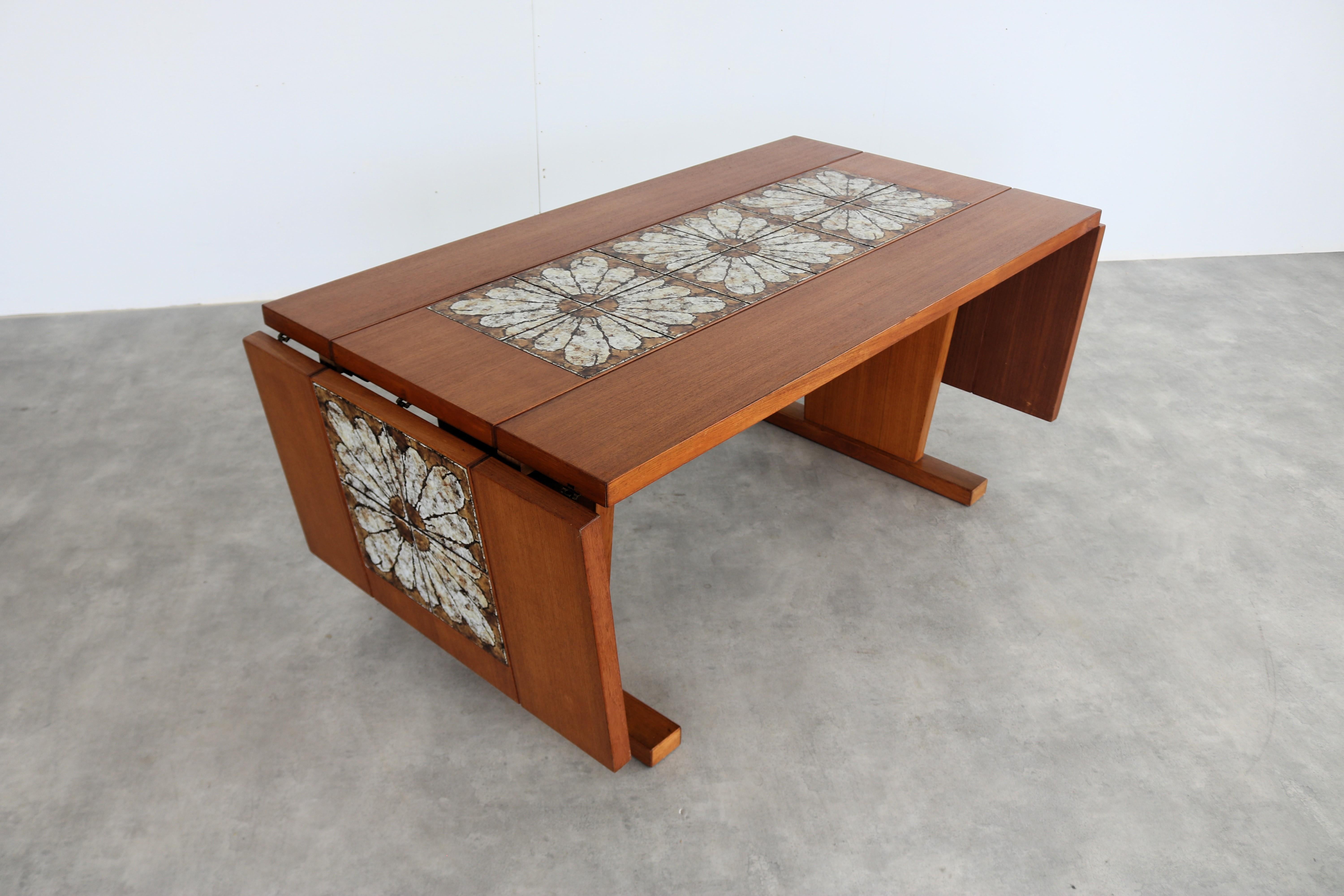 Mid-20th Century Vintage dining table  table  1960s  extendable For Sale