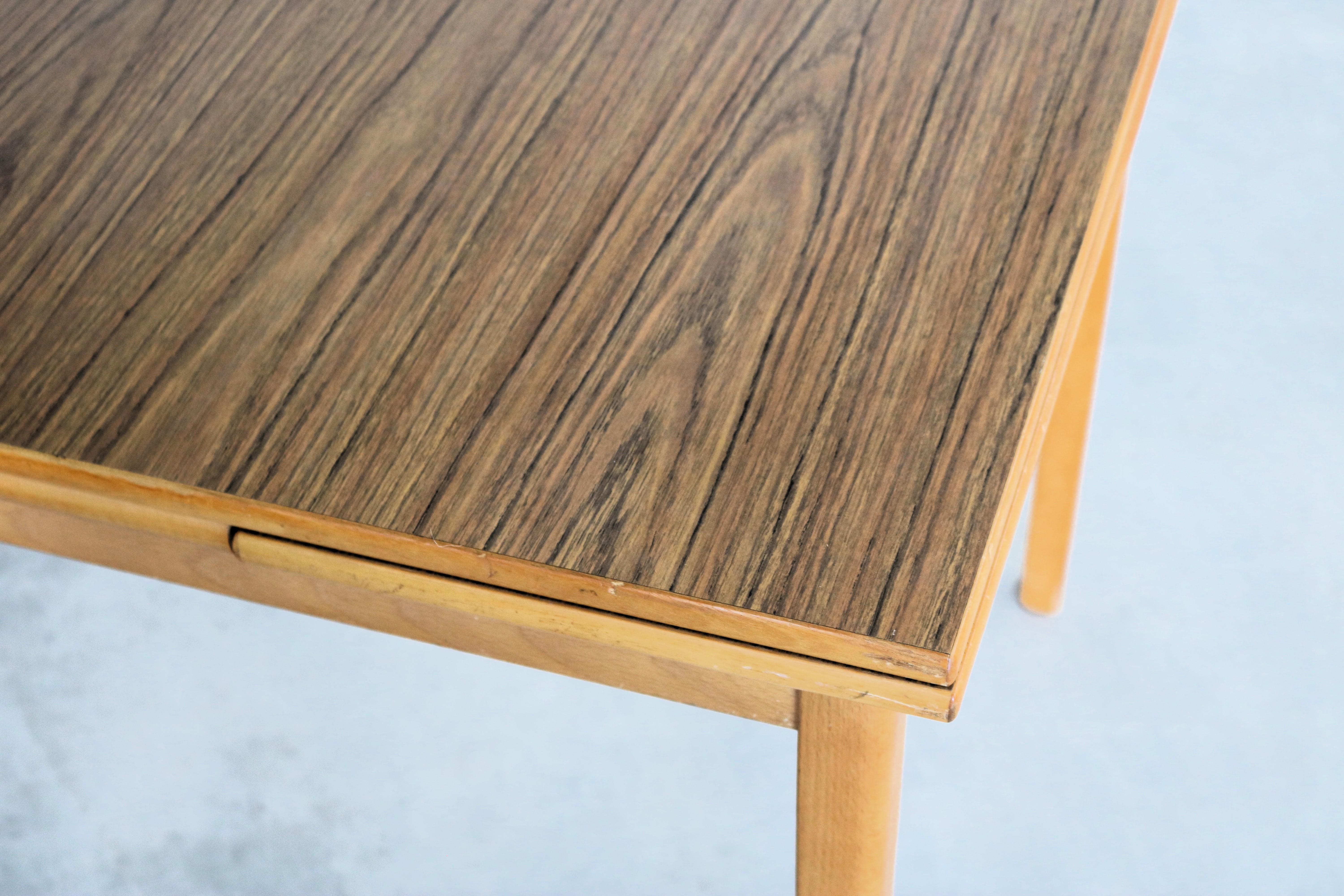 Vintage dining table  table  1960s  extendable  Swedish For Sale 1