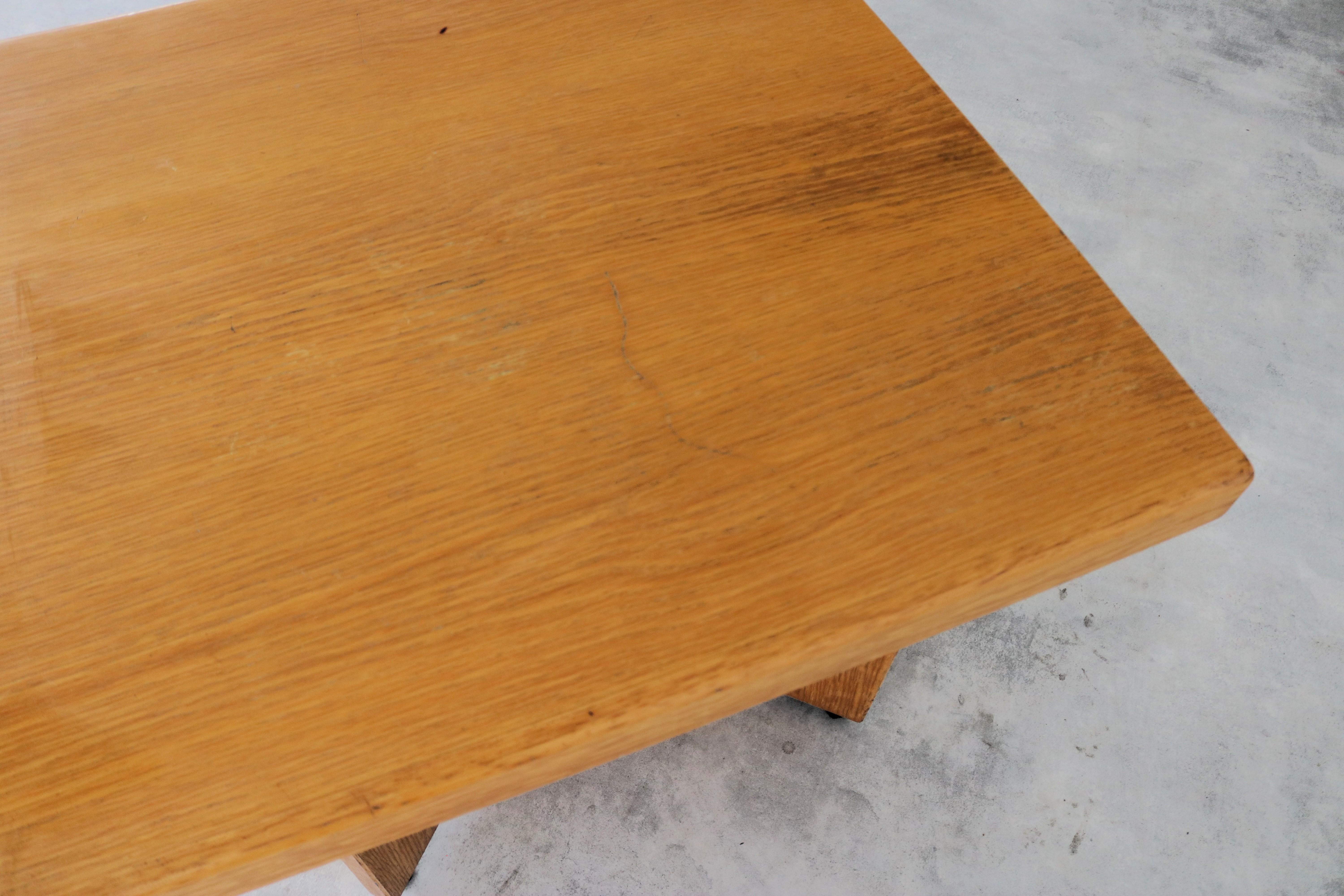 Mid-20th Century Vintage dining table  table  1960s  oak  Period  1960s For Sale