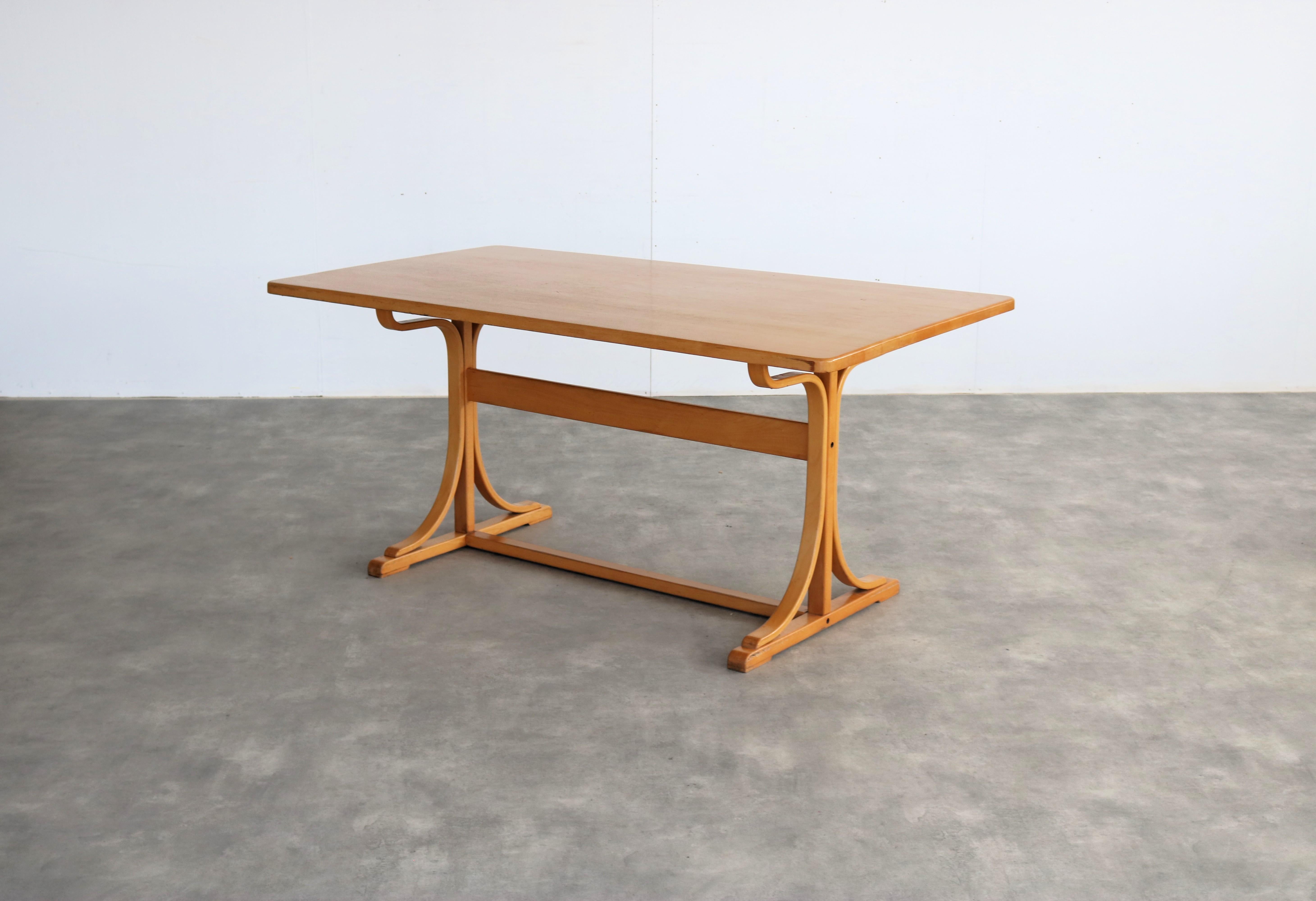 Dutch Vintage dining table  table  1960s  Thonet style For Sale