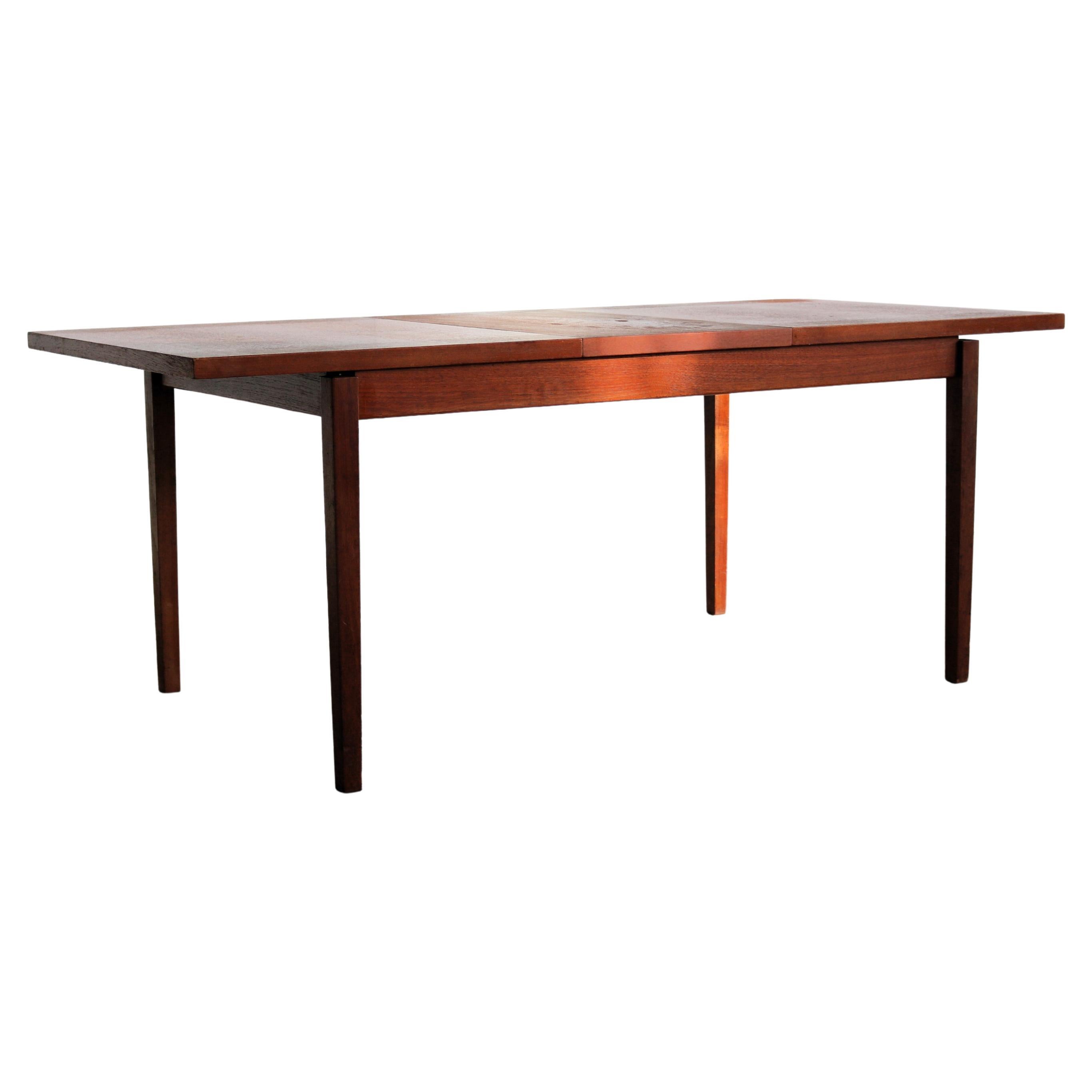 vintage dining table table 60s teak extendable For Sale at 1stDibs