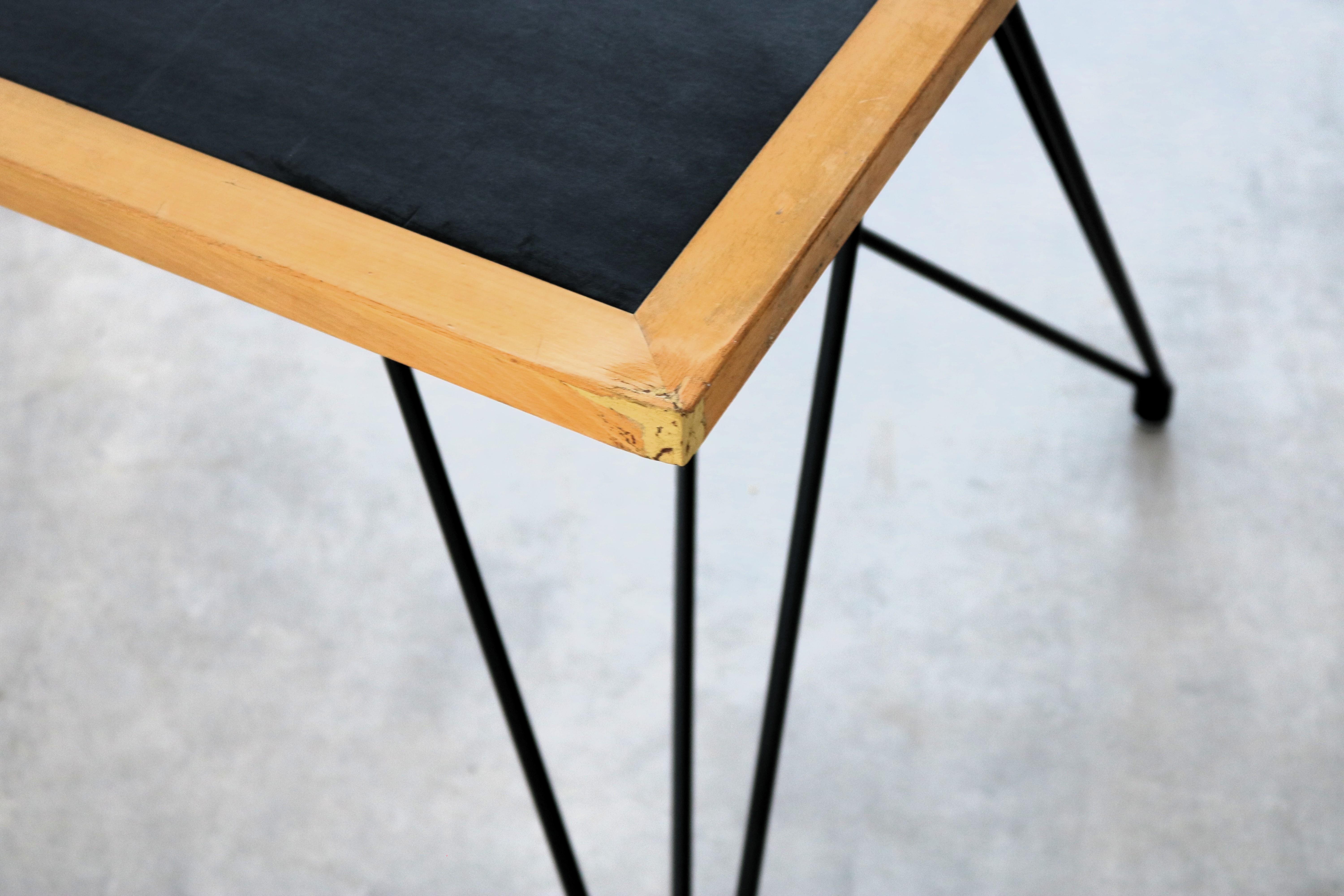 Metal vintage dining table  table  70s  Denmark For Sale