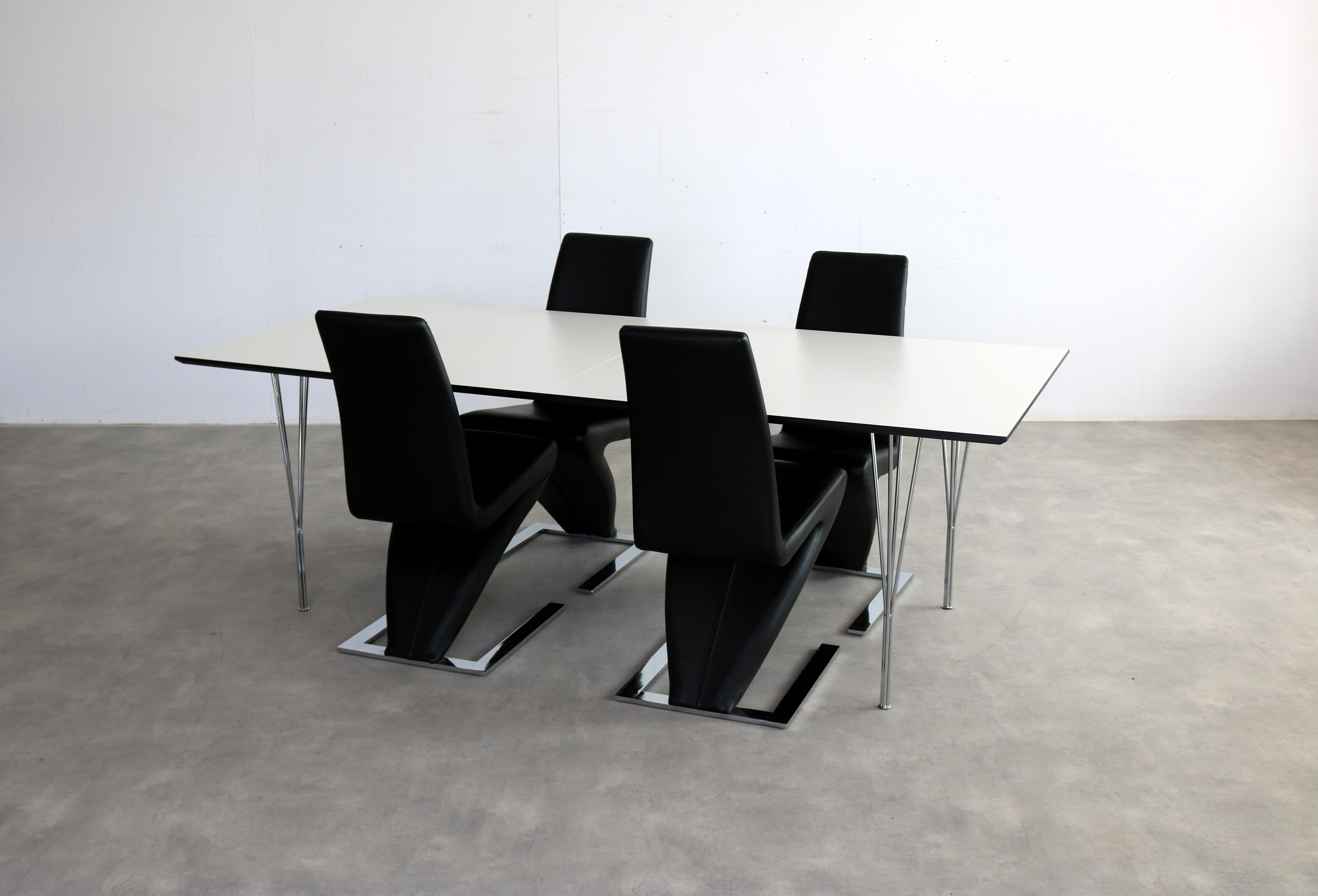table à manger vintage  tableau  90s  Suède en vente 4