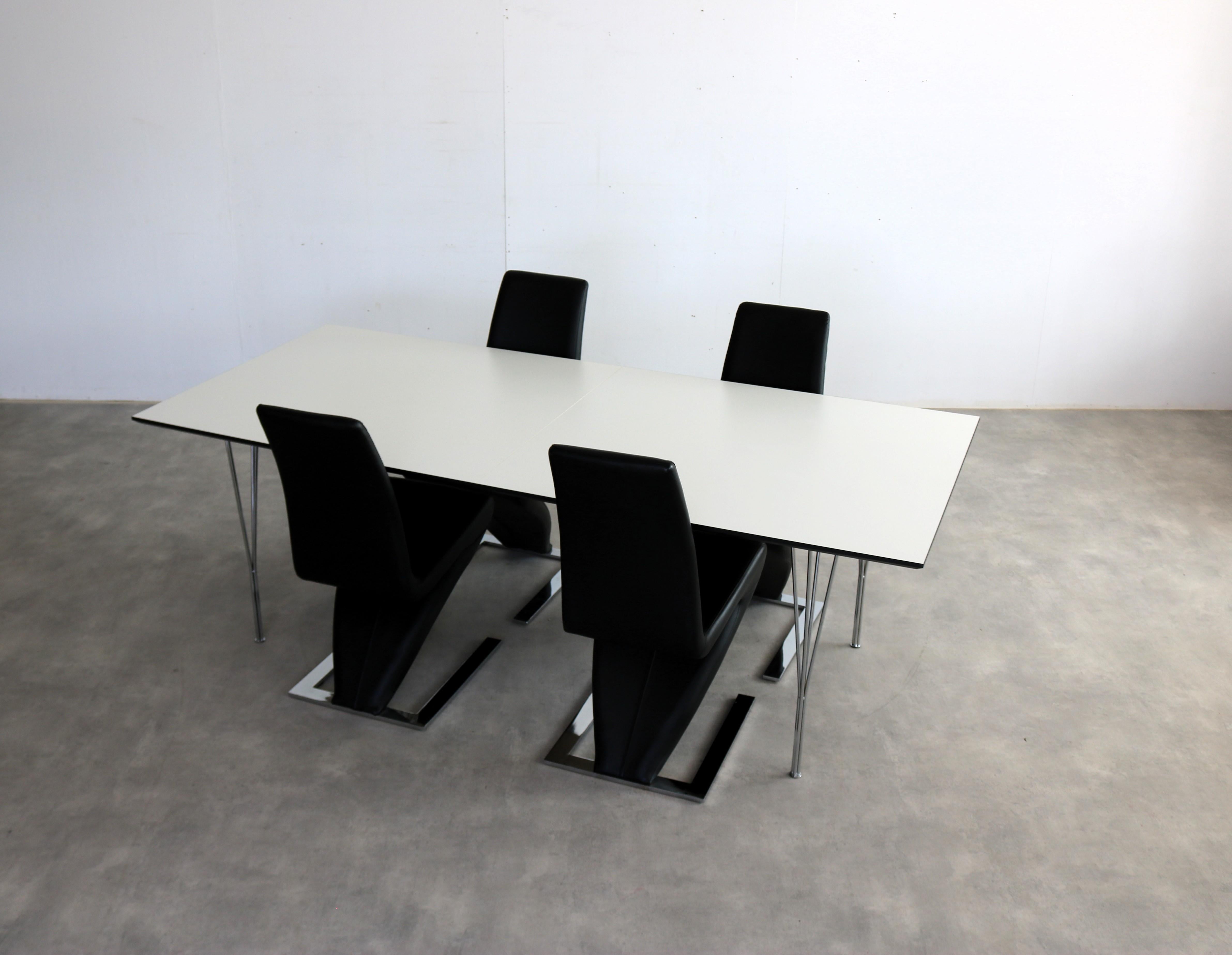 table à manger vintage  tableau  90s  Suède en vente 5