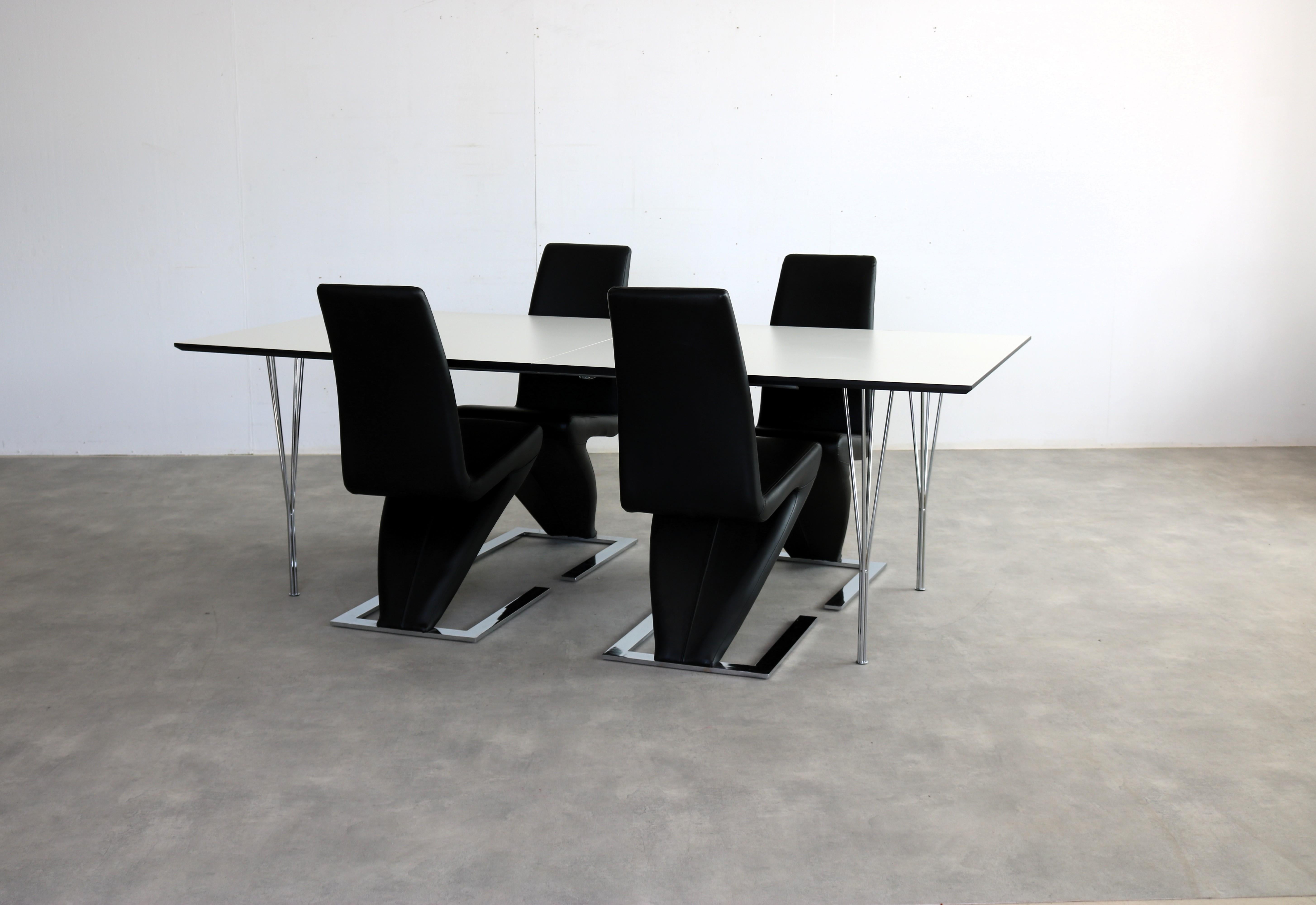 table à manger vintage  tableau  90s  Suède en vente 3