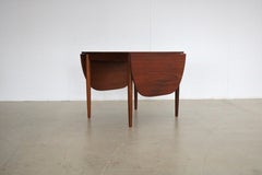 vintage dining table  table  extendable  60s  Danish  (4)