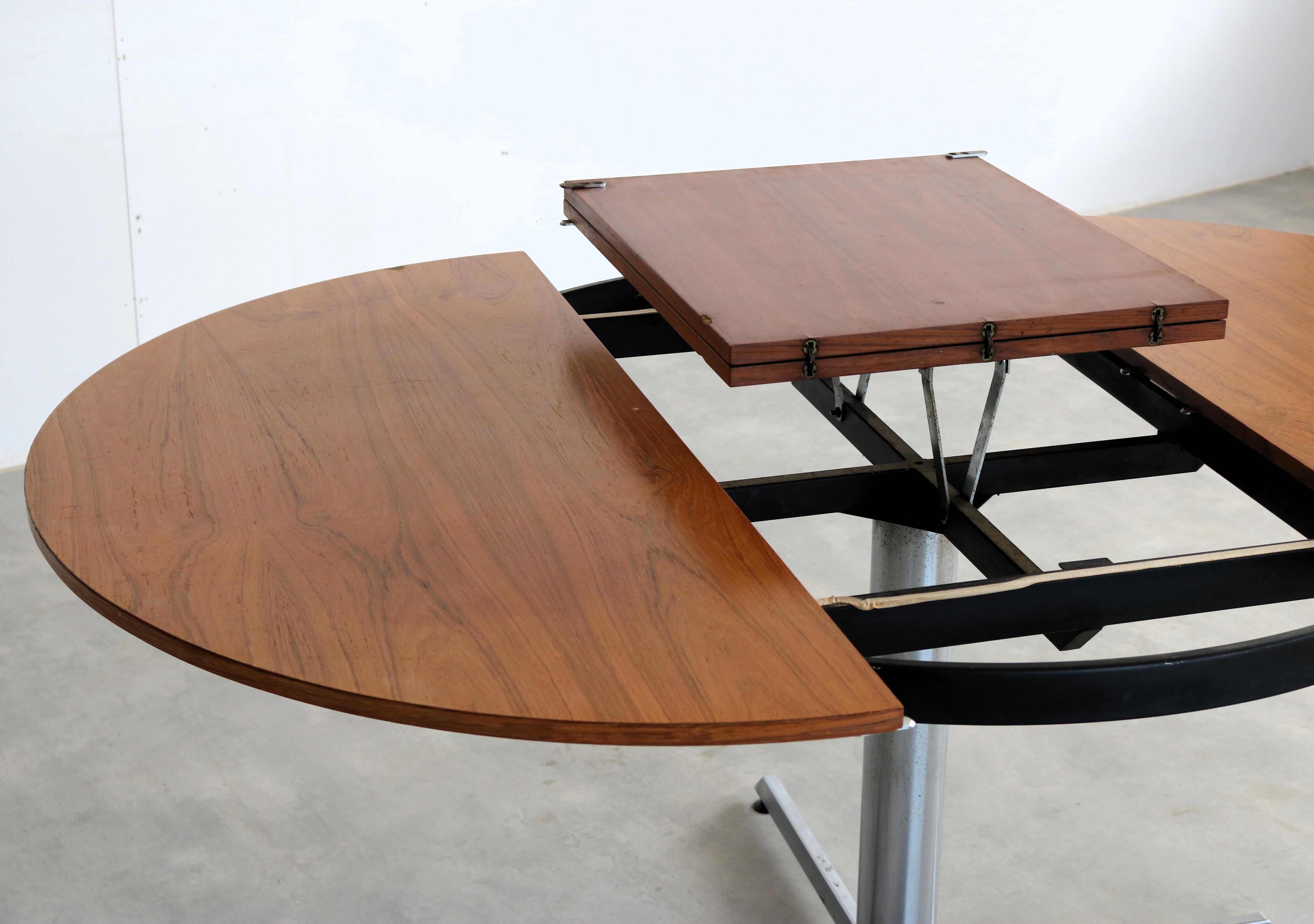 vintage dining table  table  extendable  60's 5