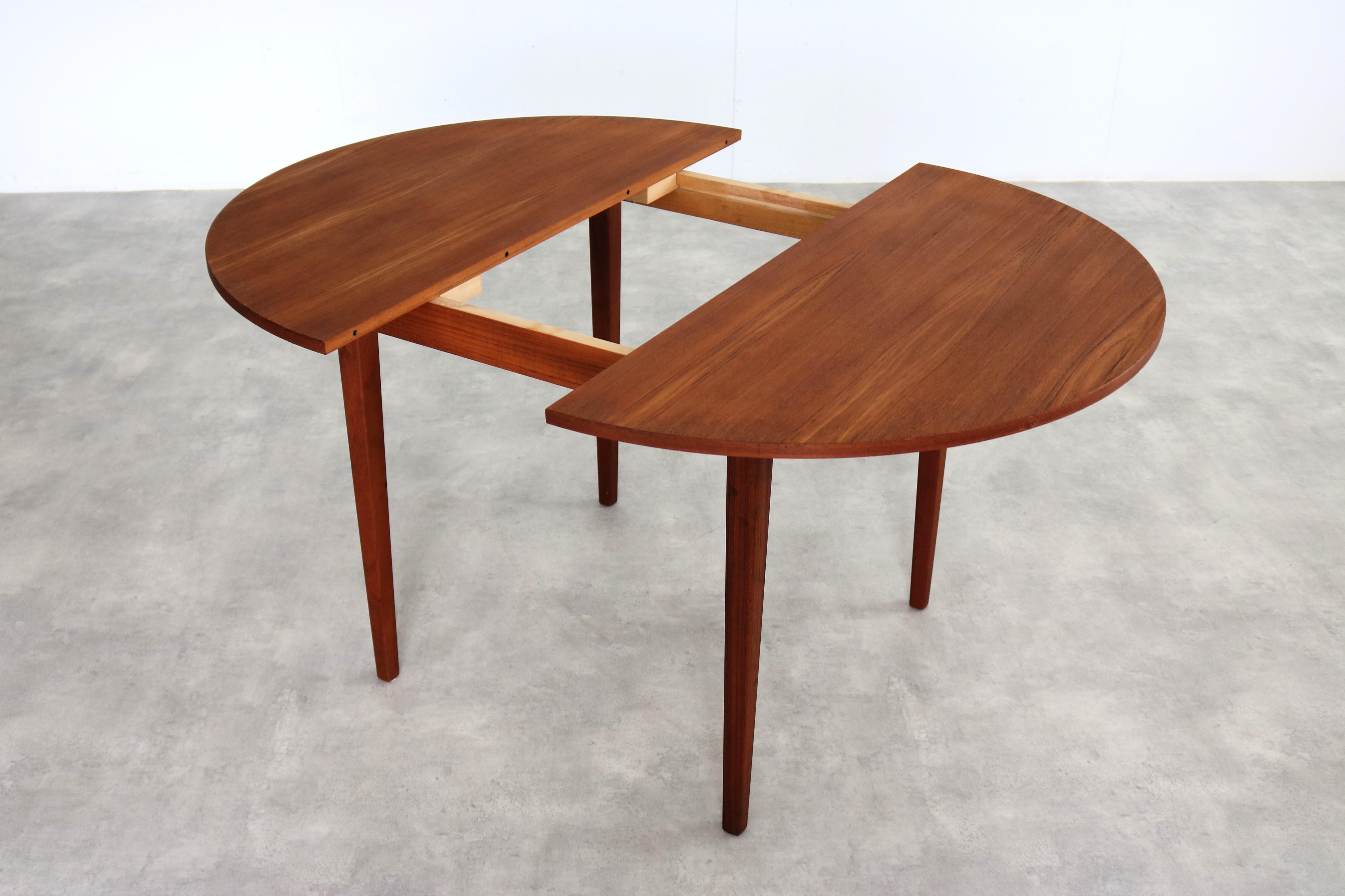 table à manger vintage  tableau  extensible  60's 1