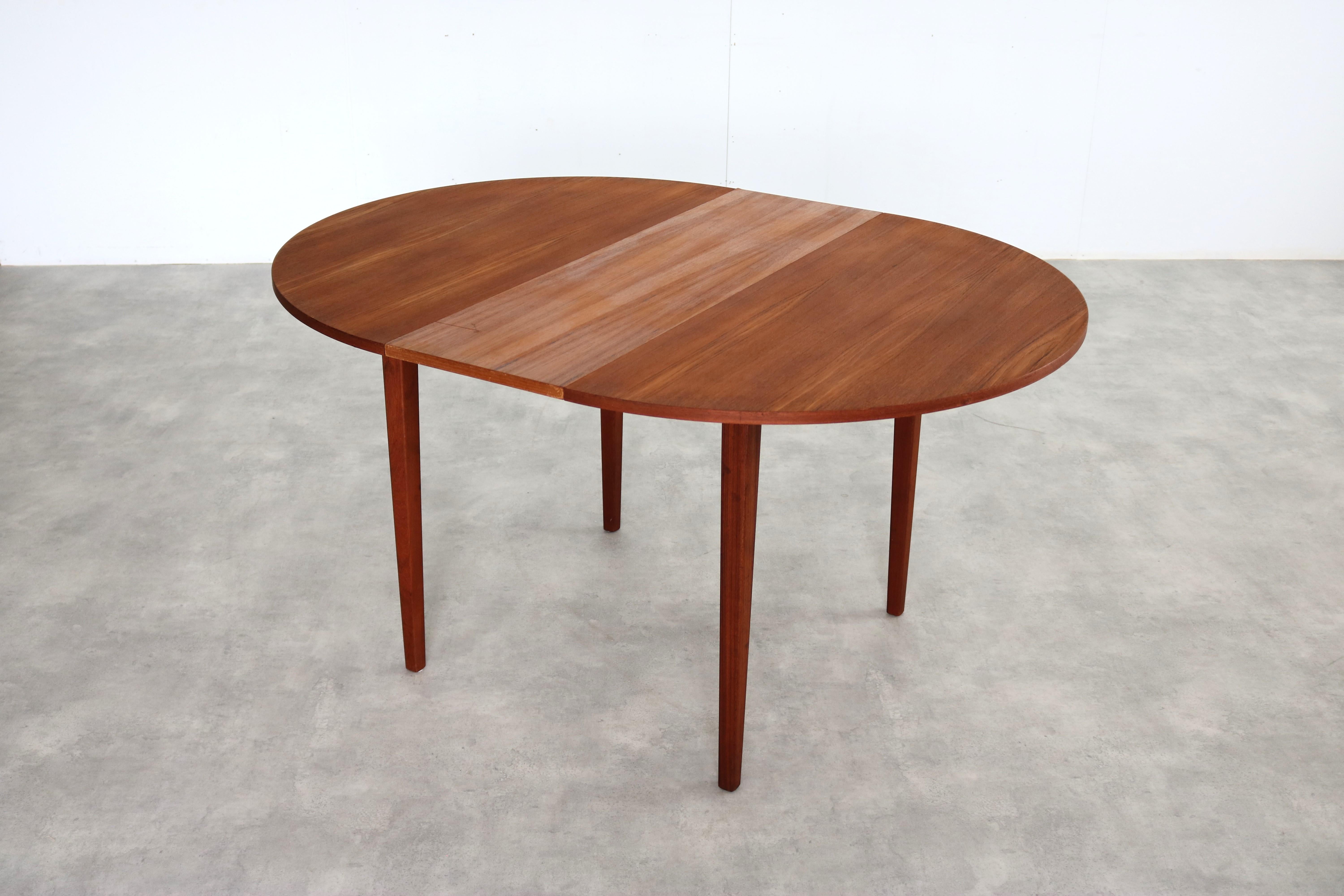 table à manger vintage  tableau  extensible  60's 2