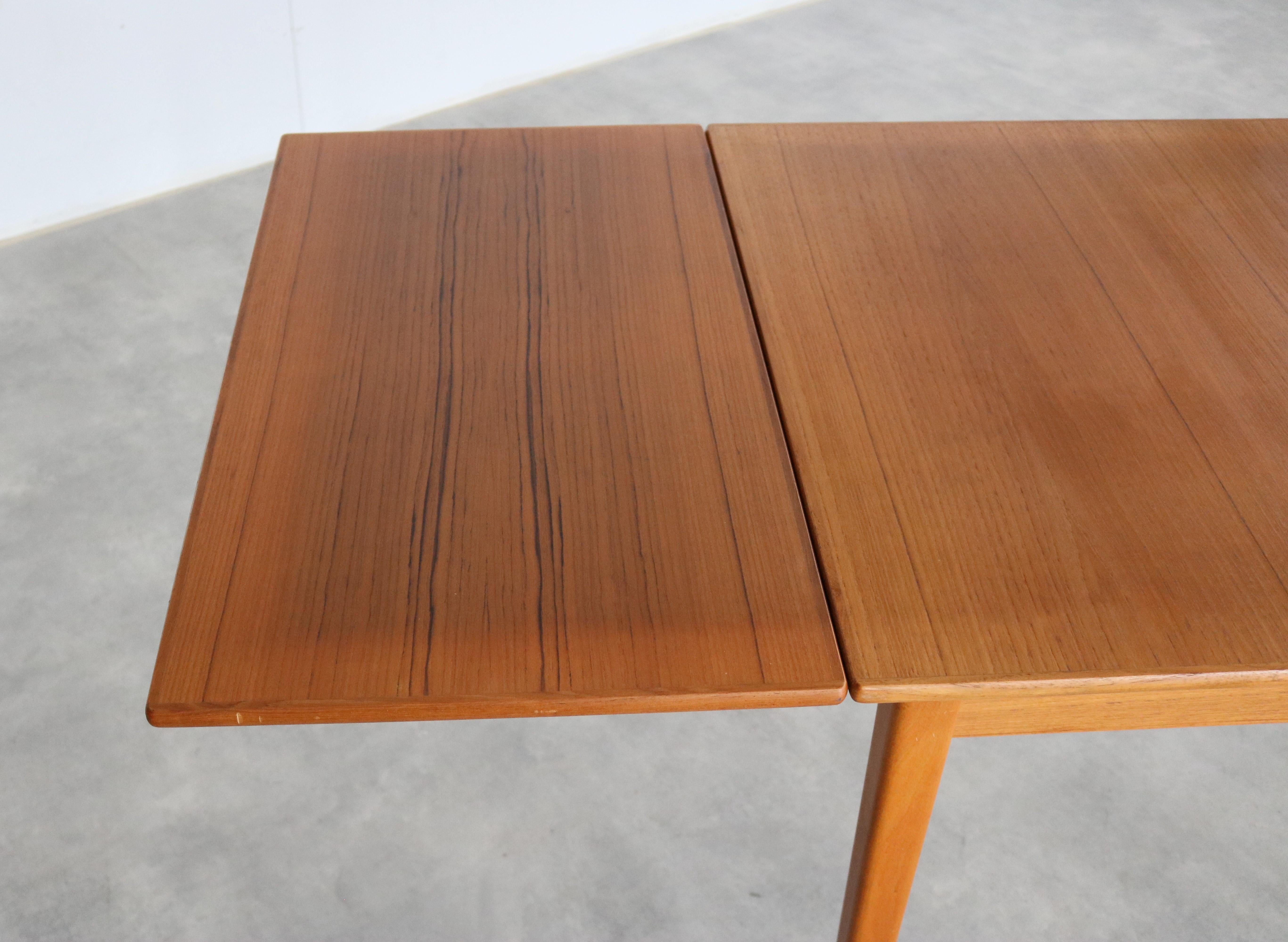 table à manger vintage  tableau  extensible  60s  Suédois en vente 5