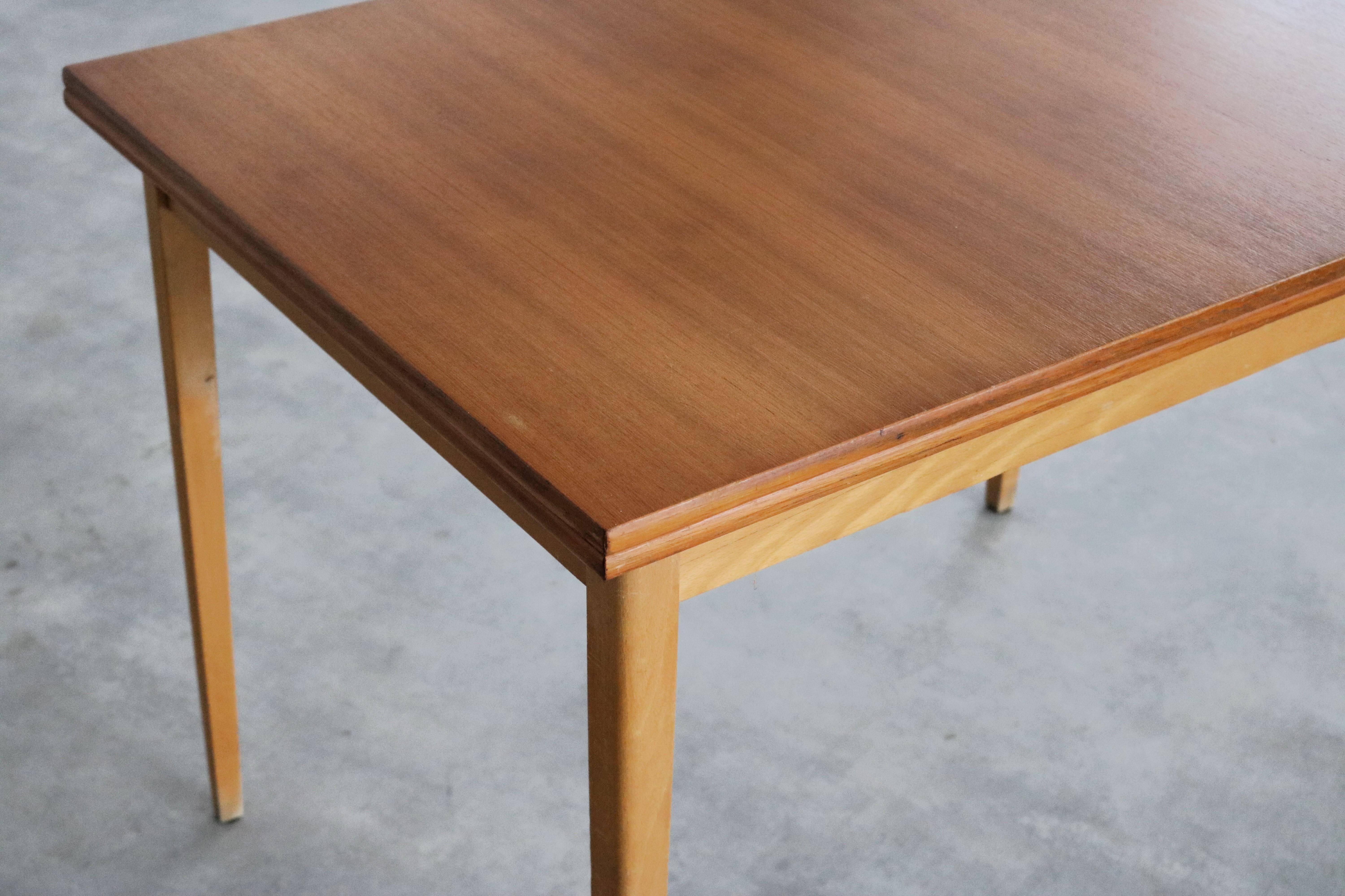 Oak vintage dining table  table  extendable  60s  Swedish