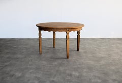 vintage dining table  table  extendable  brutalist  Kjaernulf