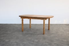 vintage dining table  table  extendable  brutalist  Kjaernulf