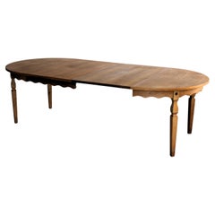 vintage dining table  table  extendable  brutalist  Kjaernulf