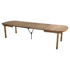 vintage dining table  table  extendable  brutalist  Kjaernulf