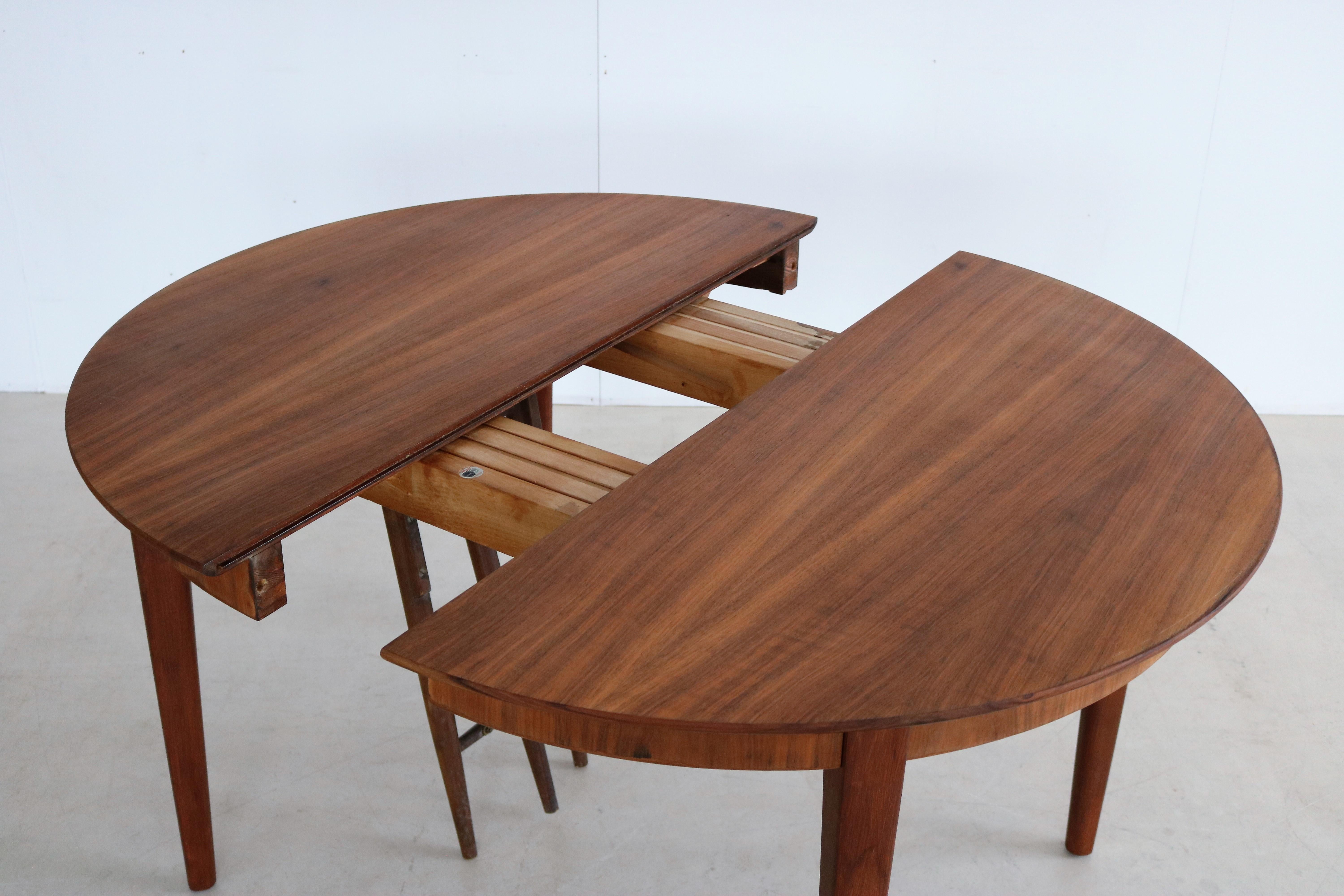 Vintage Dining Table Table Extendable Teak Kjaernulf 1