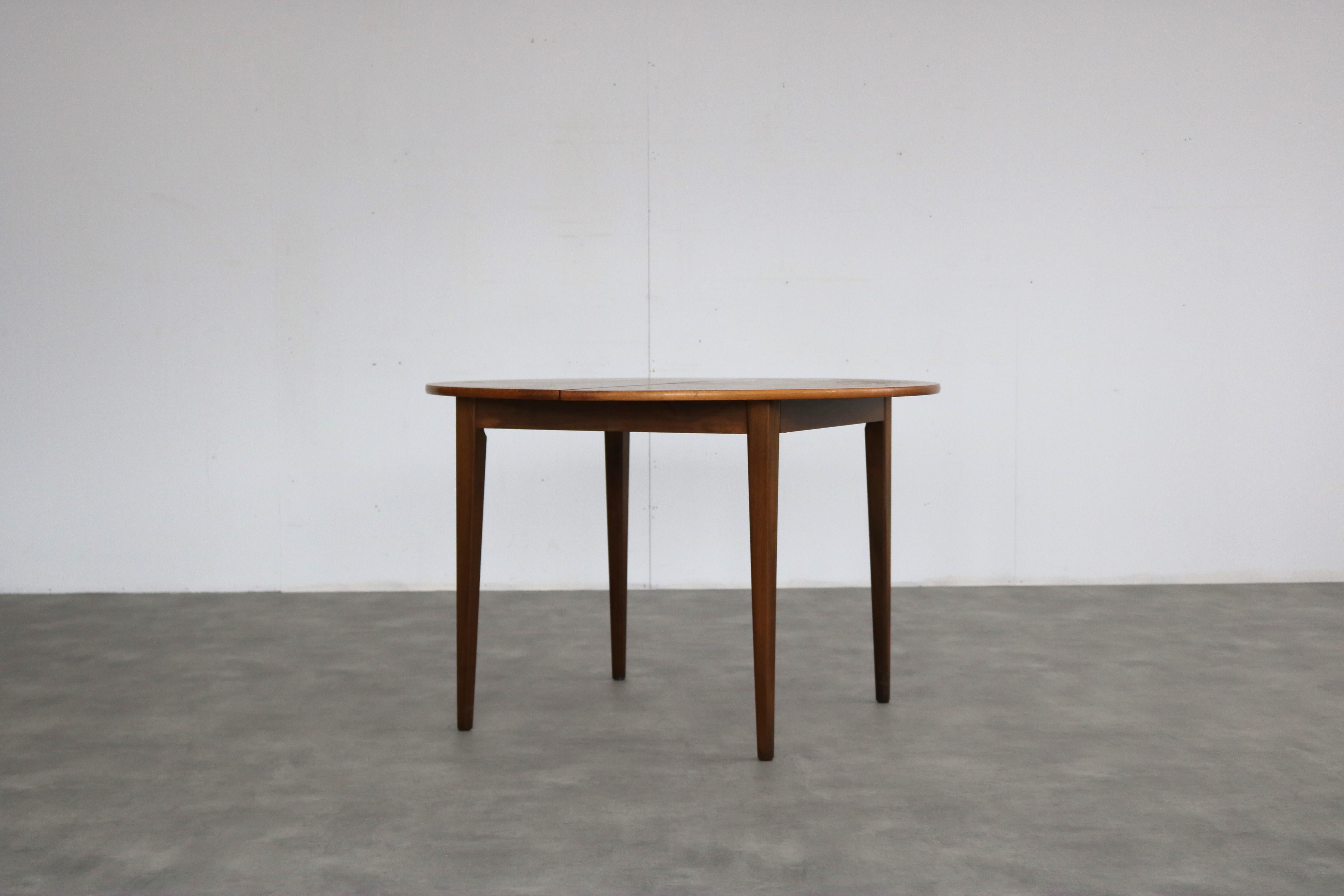 vintage dining table | table | teak | 60s | Sweden

period | 60's
design | unknown | Sweden
condition | good | light signs of use
size | 73 x 110 x 110 (hxwxd)

details | teak;

article number | 2246
