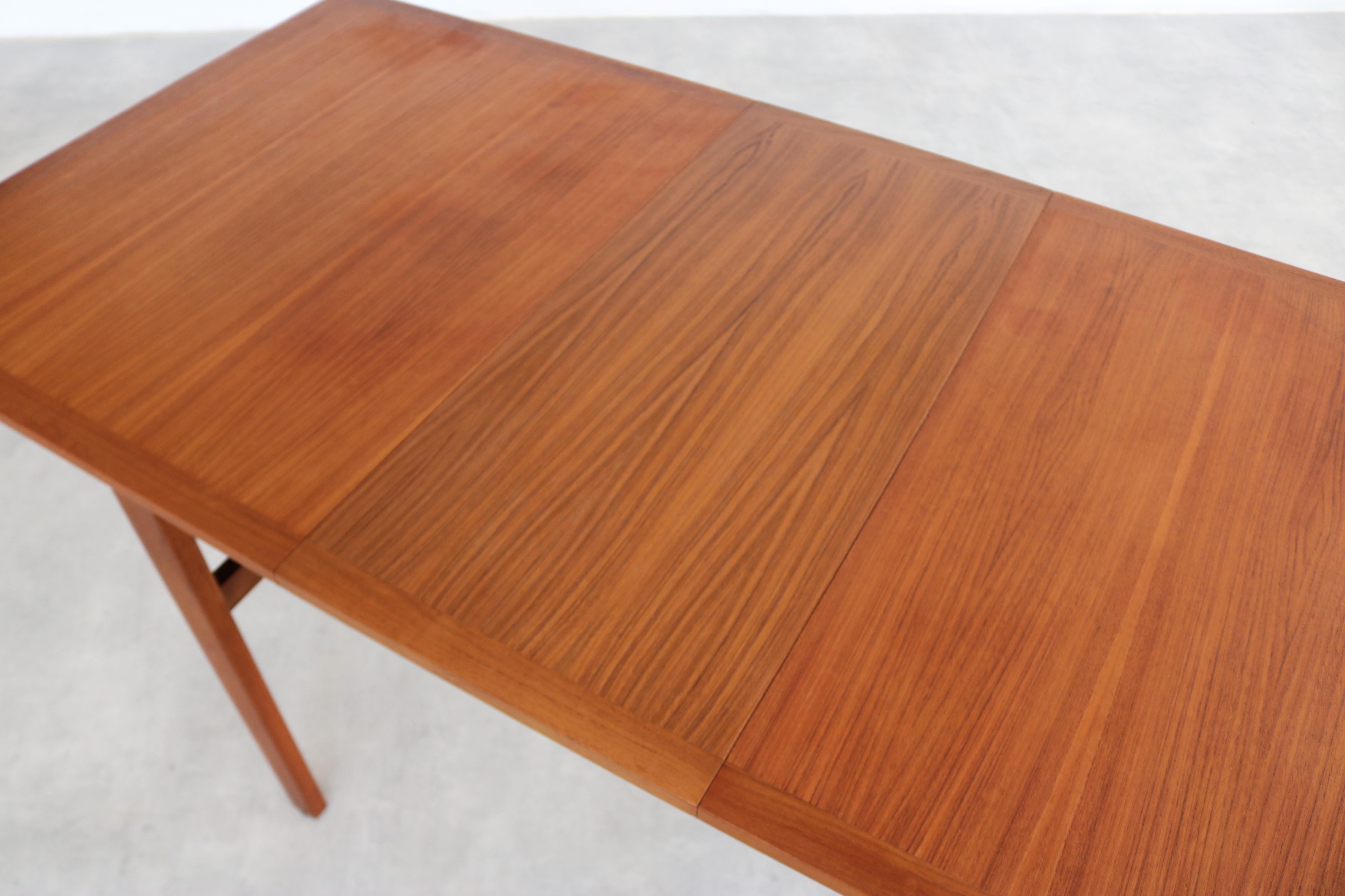 vintage dining table  table  teak  extendable  Sweden 4