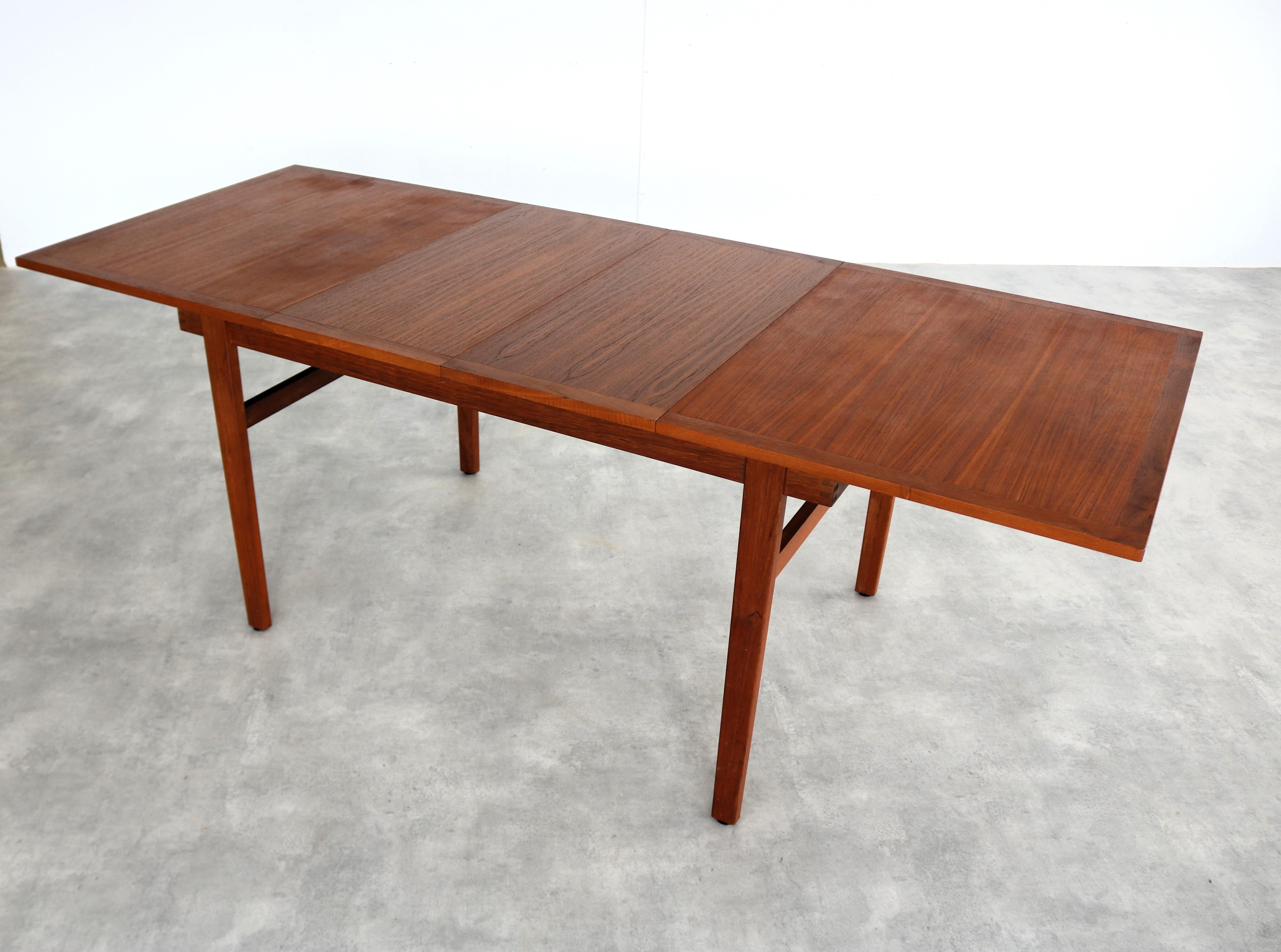 vintage dining table  table  teak  extendable  Sweden 6