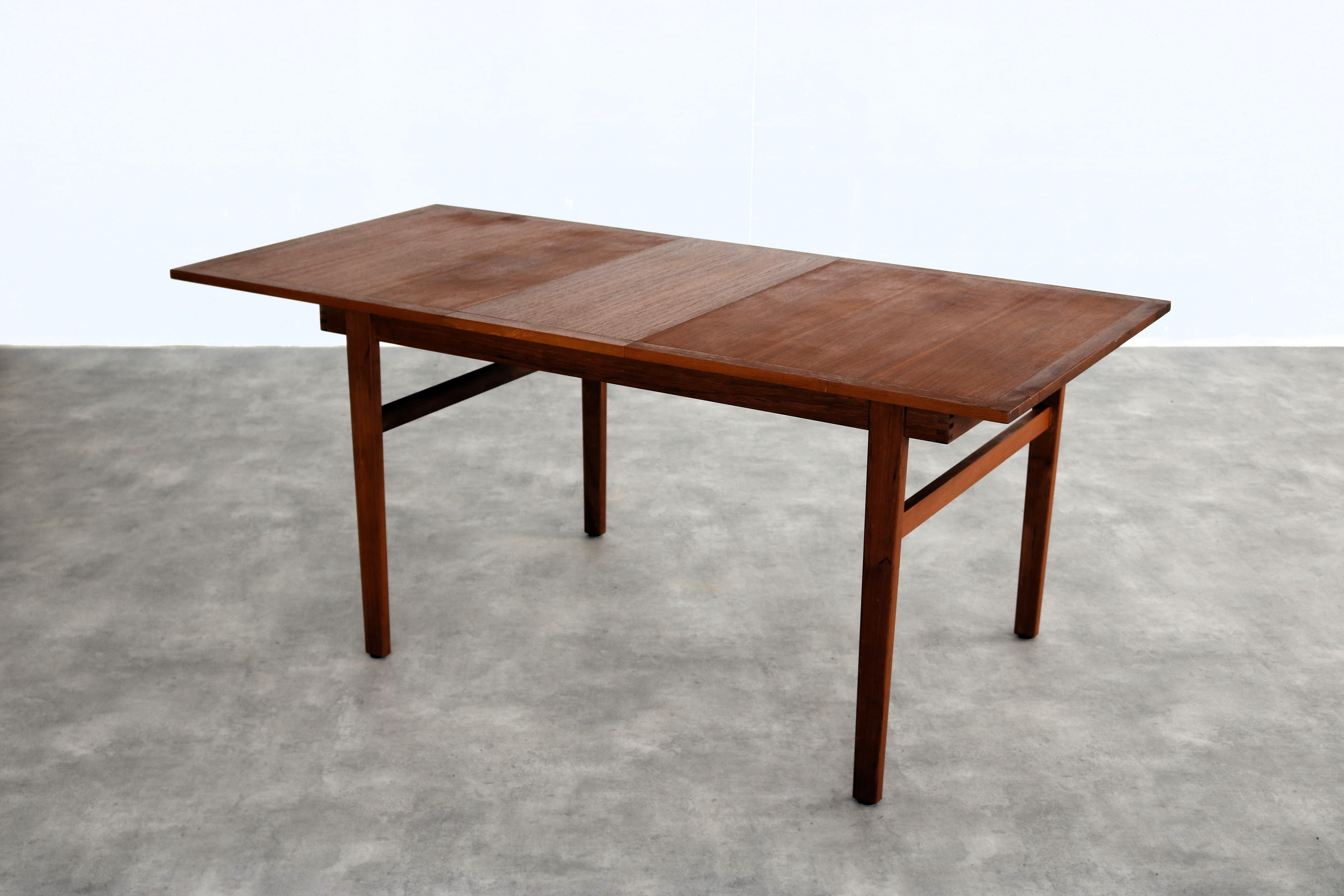 vintage dining table  table  teak  extendable  Sweden 3