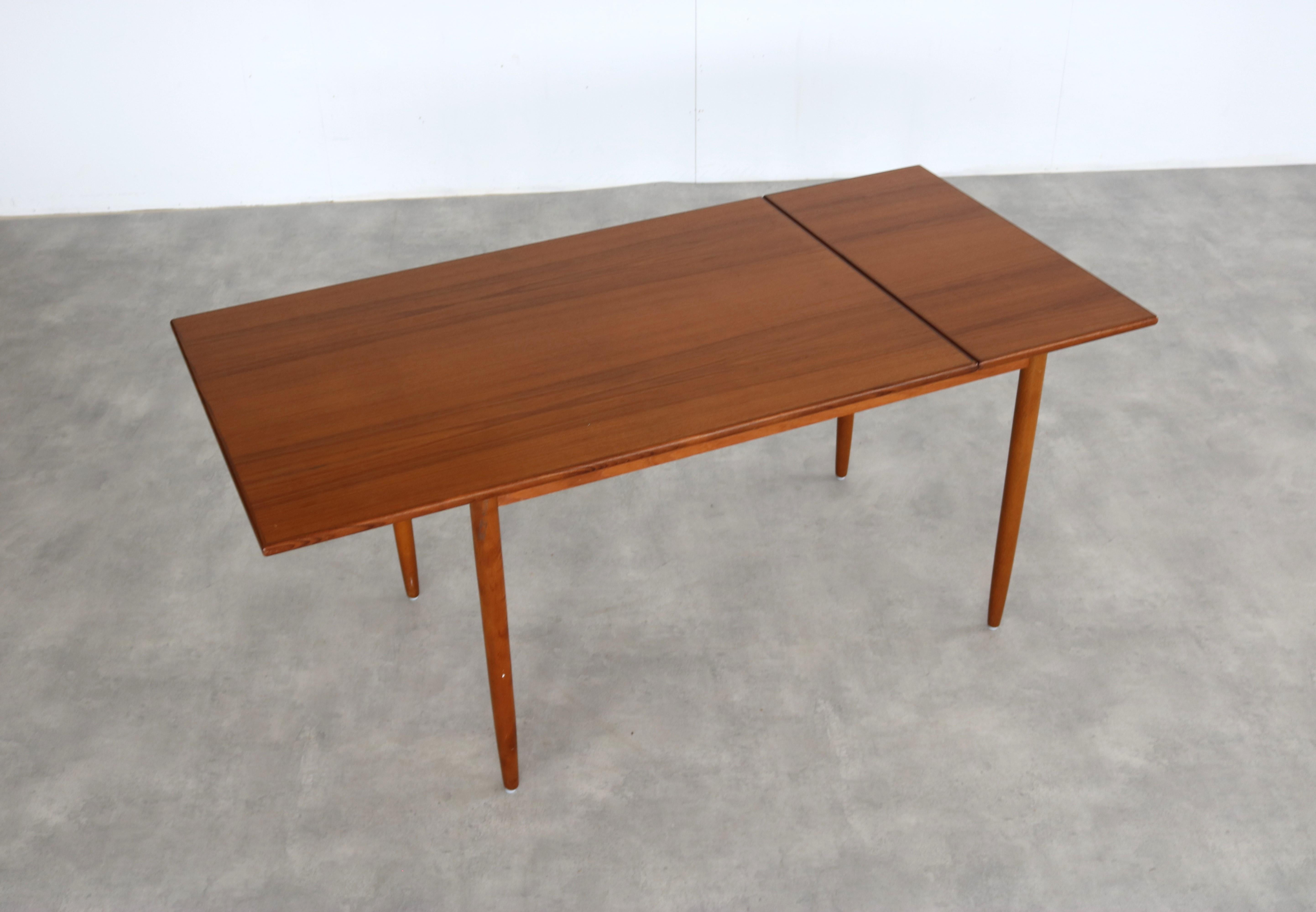 vintage dining table  table  teak  extendable  Swedish 4