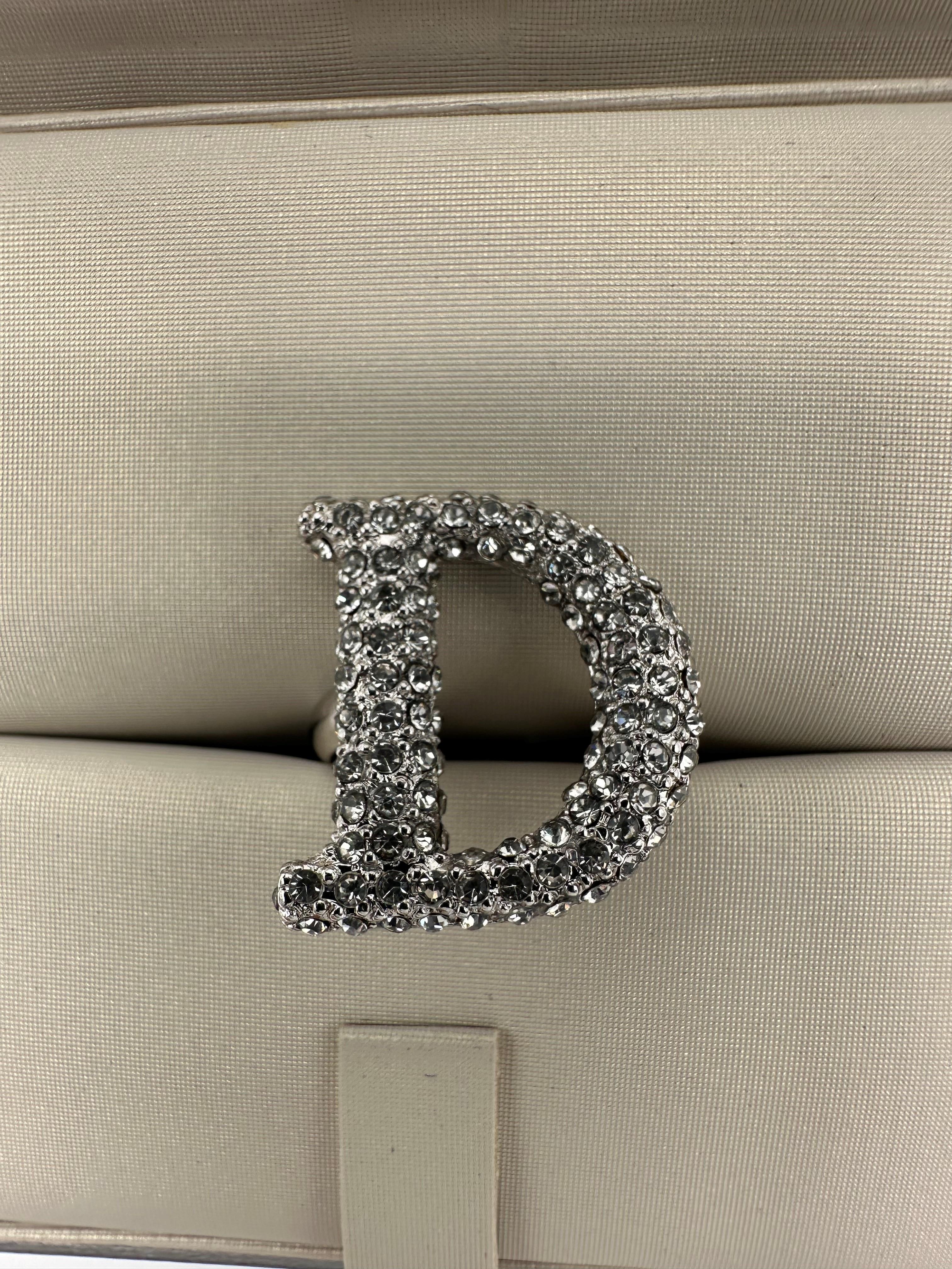  Vintage Dior 2000 Fall Runway Letter Rings Unisexe 