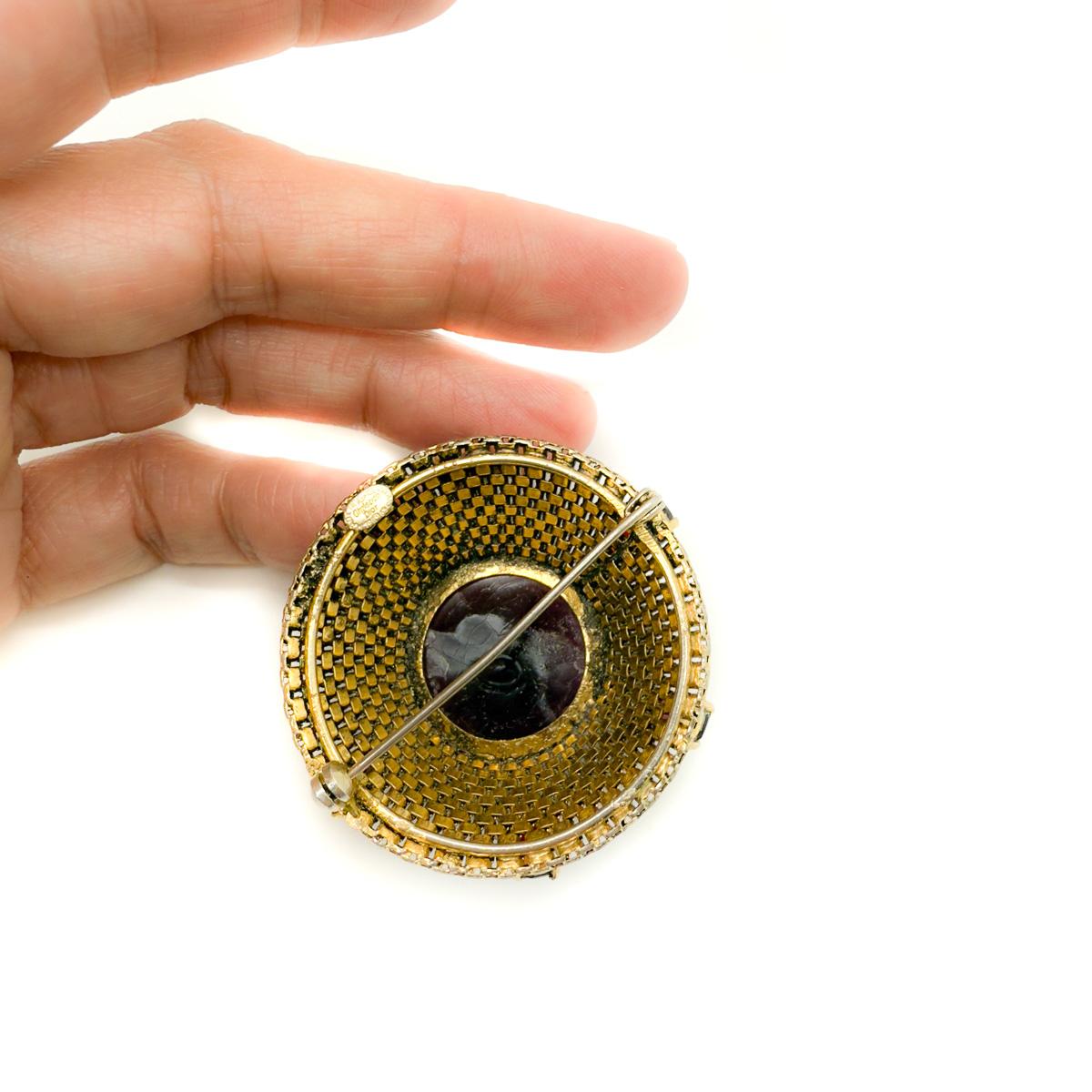 Broche Sputnik Vintage Dior Amatista 1963 en venta 7