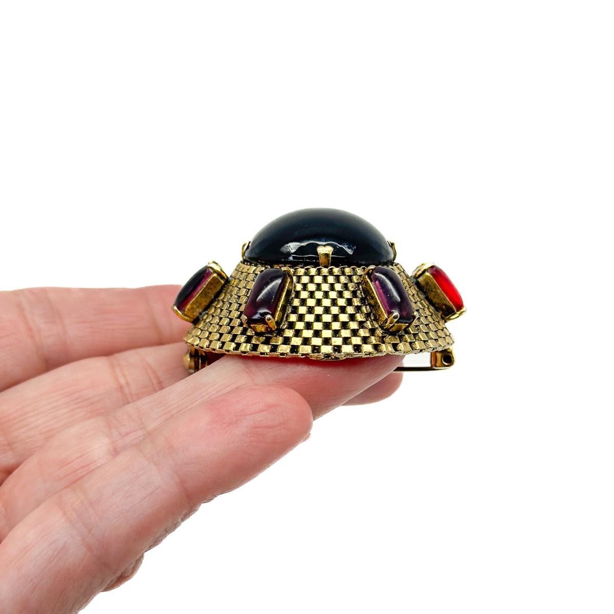Broche Sputnik Vintage Dior Amatista 1963 en venta 2