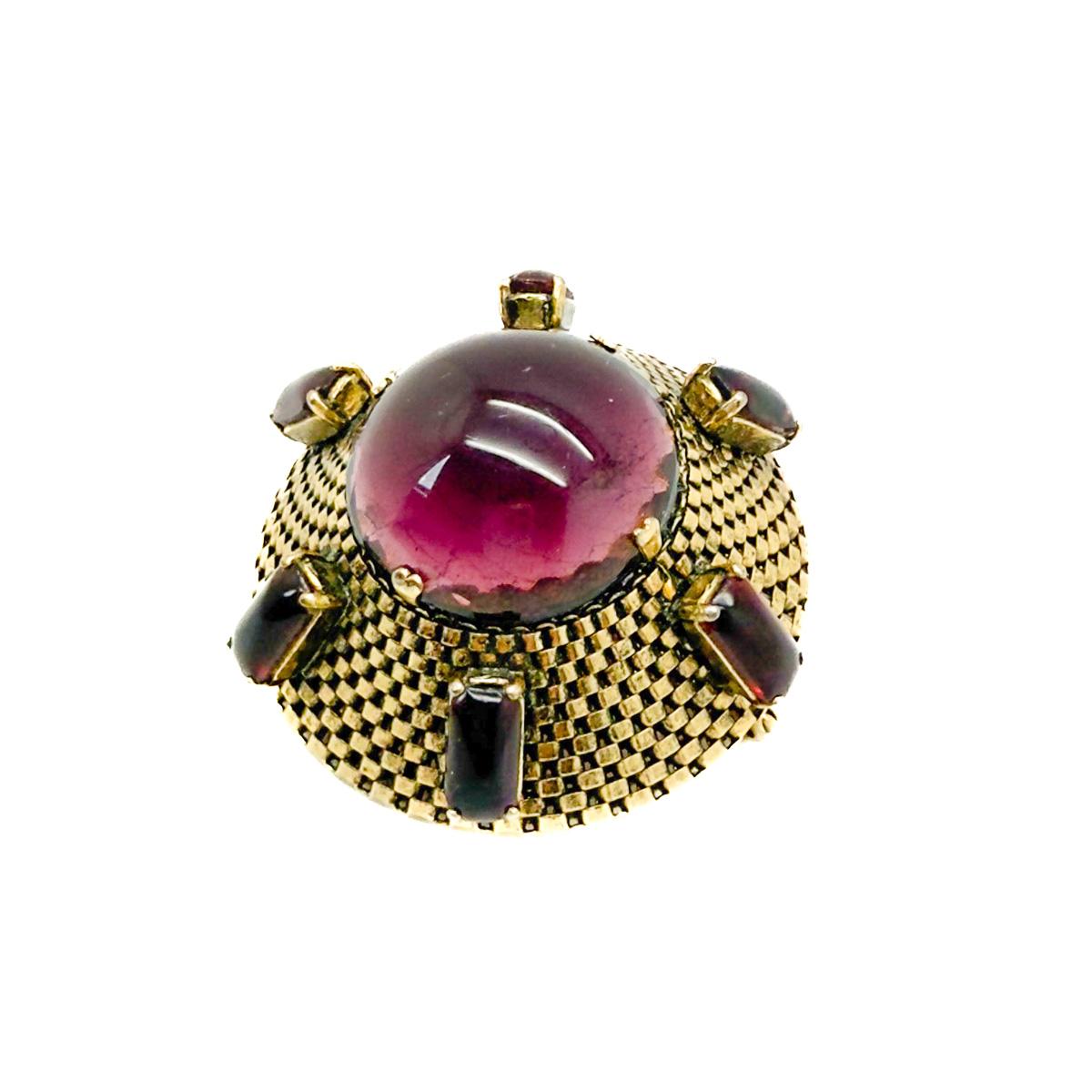 Broche Sputnik Vintage Dior Amatista 1963 en venta 3