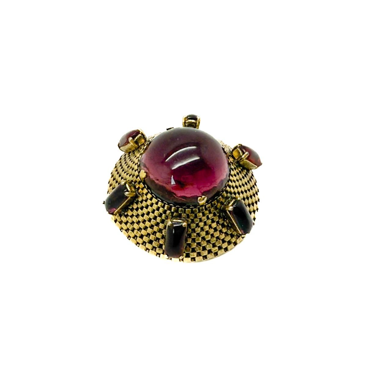 Broche Sputnik Vintage Dior Amatista 1963 en venta 5