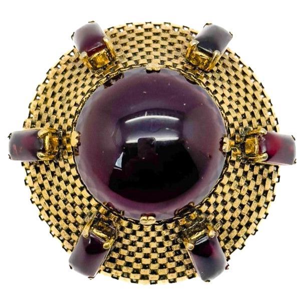 Broche Sputnik Vintage Dior Amatista 1963 en venta