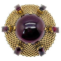 Vintage Dior Amethyst Sputnik Brosche 1963