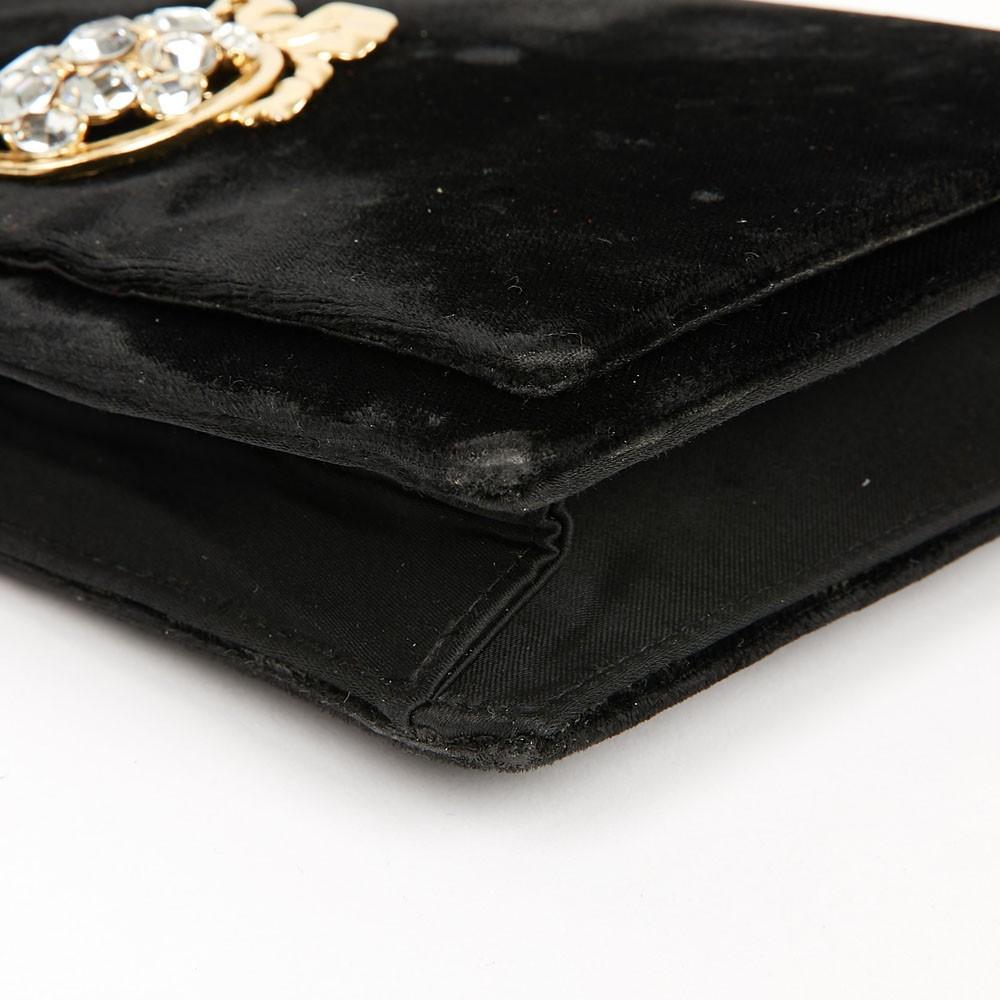 Vintage Dior Black Evening Bag With Rhinestones 5