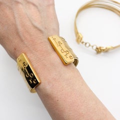 Vintage Christian Dior by John Galliano J'adore Tribale Collar and Cuff 1990s