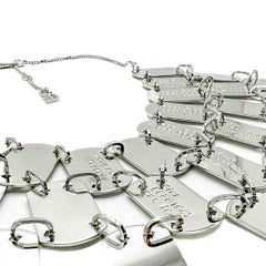 Vintage Dior by Galliano New Look Dog Tag Bib 1990s