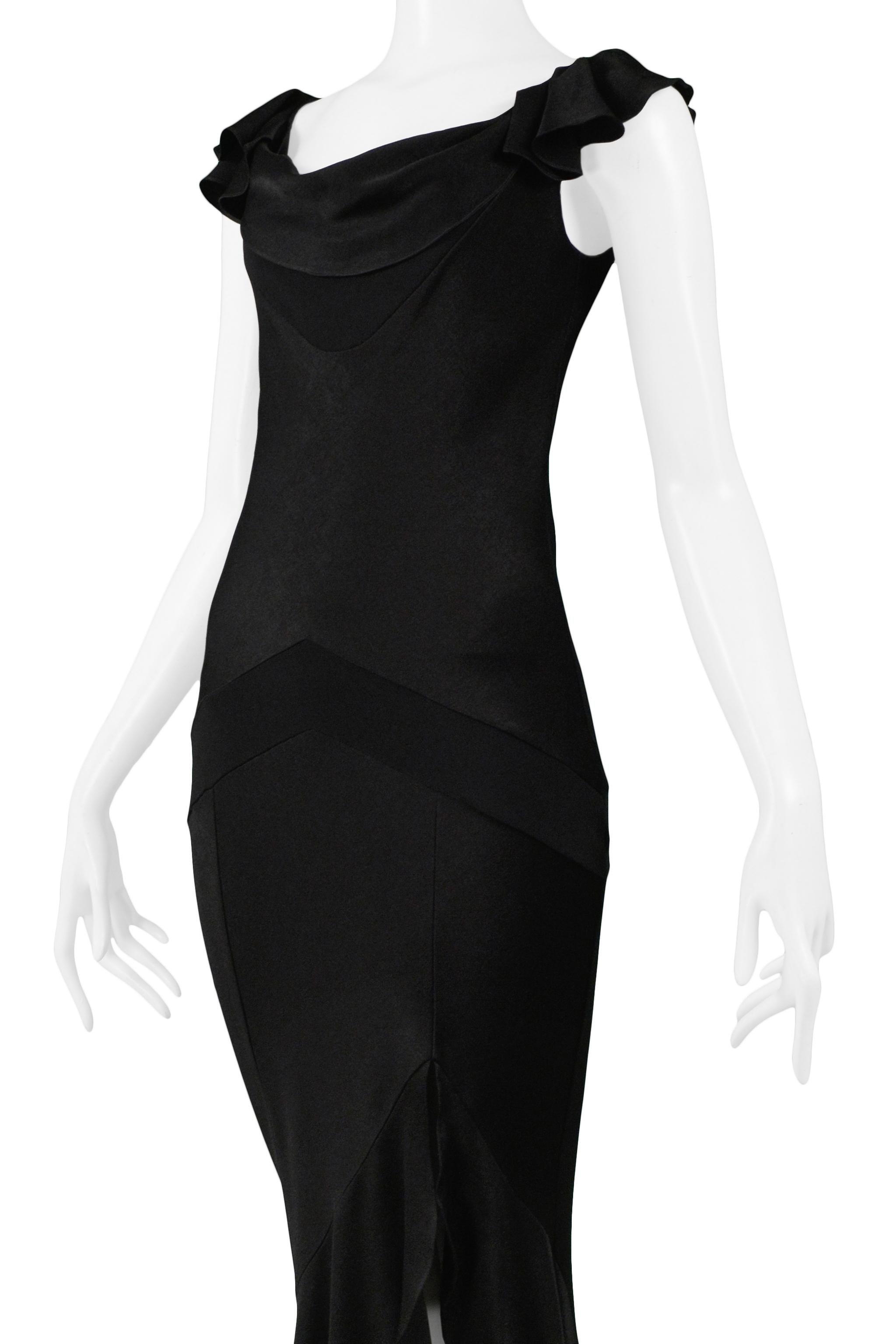 christian dior vintage black dress