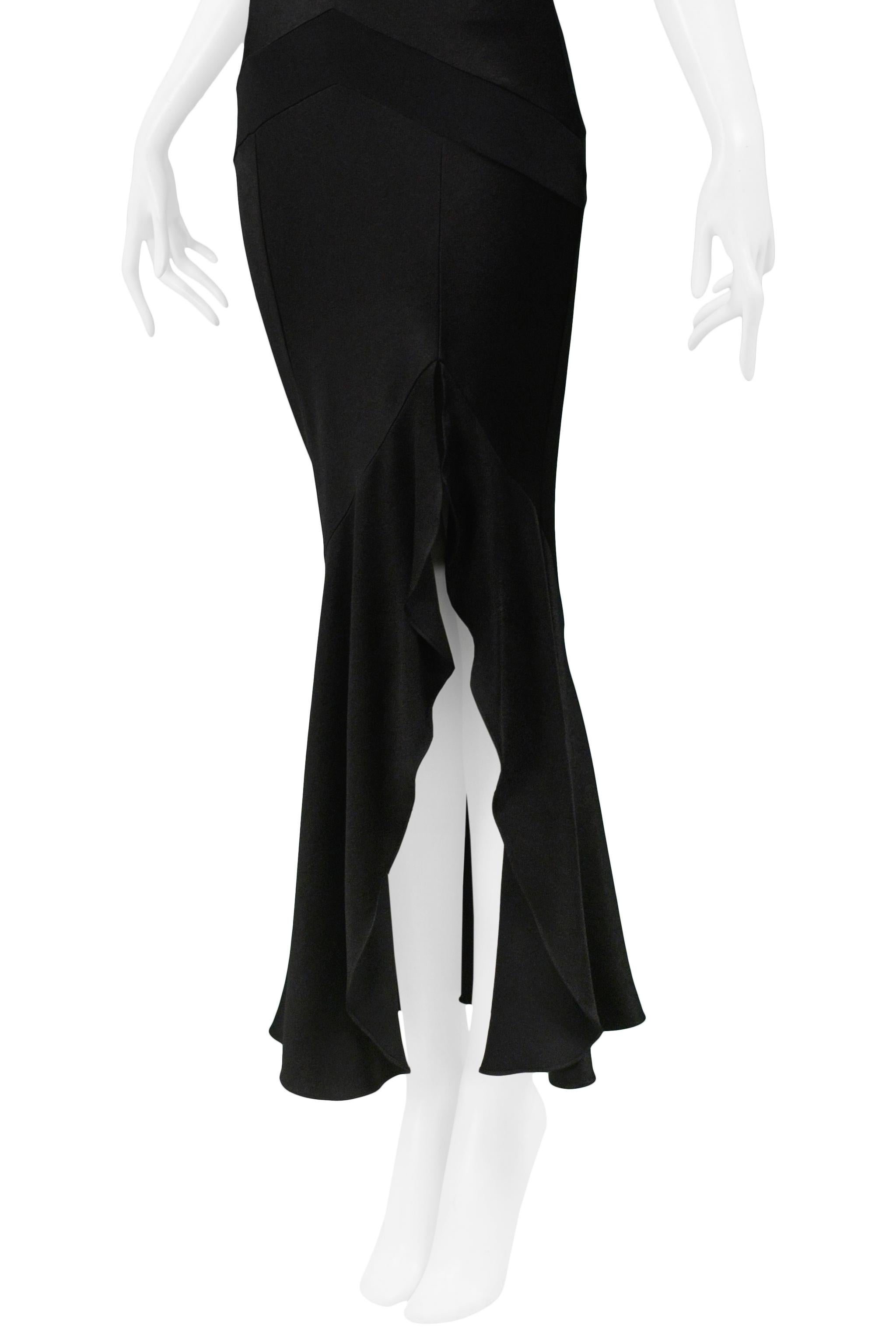john galliano black dress