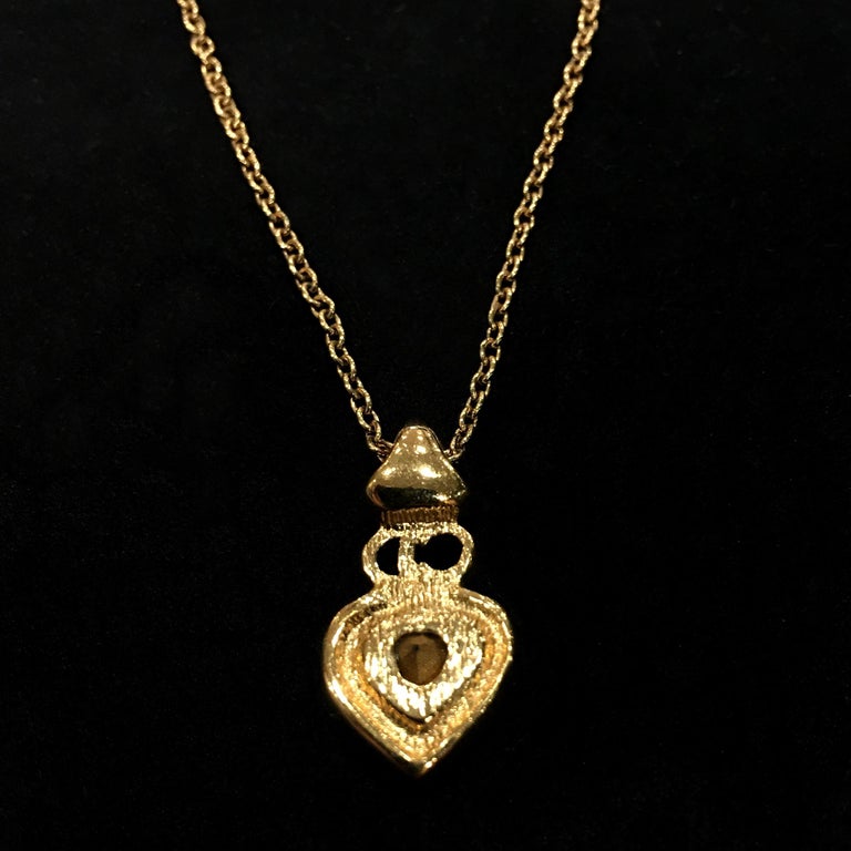 Vintage dior heart necklace Clearance