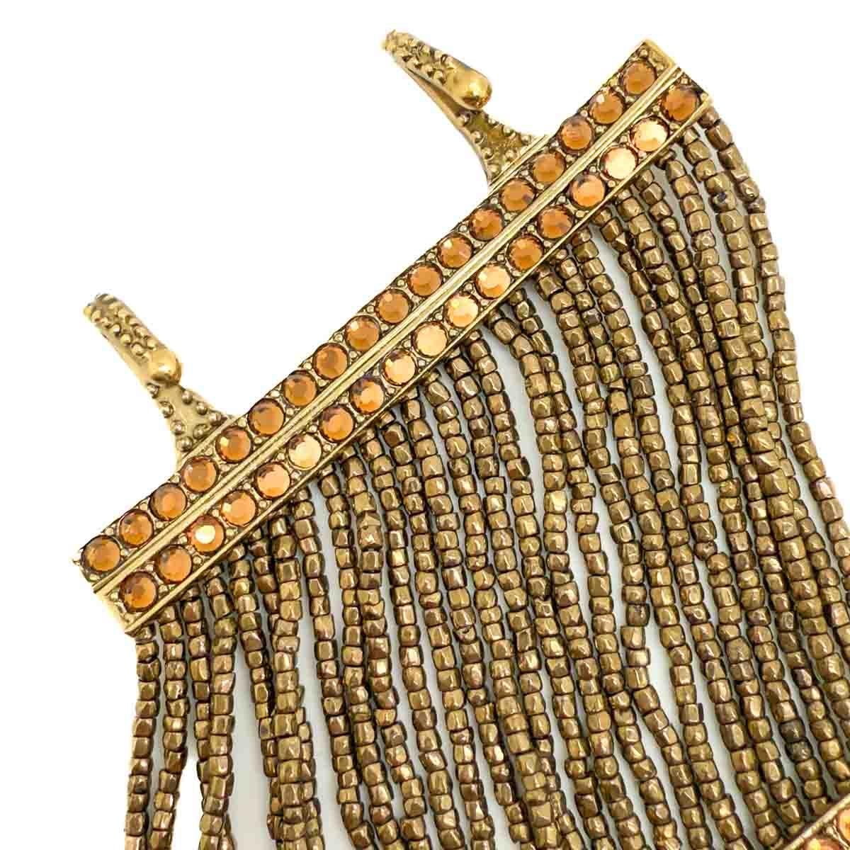 De las mujeres Collar gargantilla vintage Dior Galliano Bronce Masai Años 90 en venta